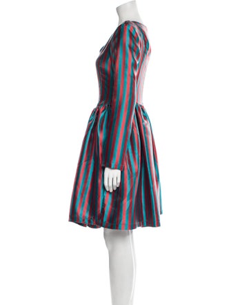 Batsheva Striped Knee-Length Dress