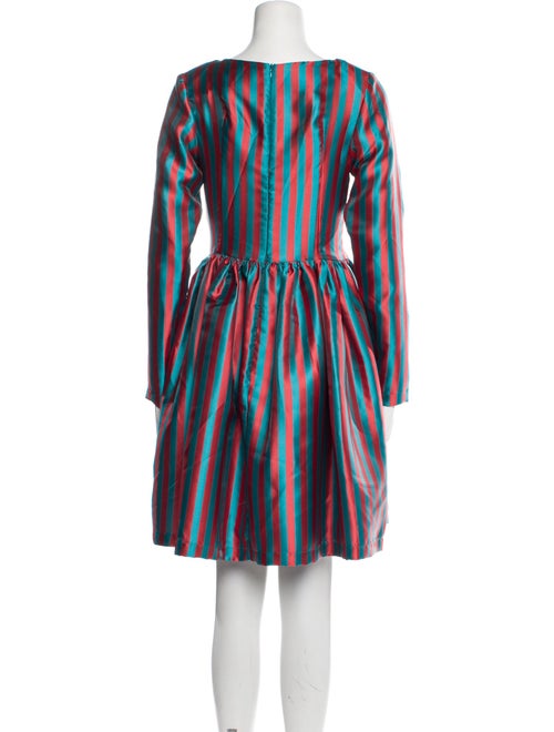 Batsheva Striped Knee-Length Dress