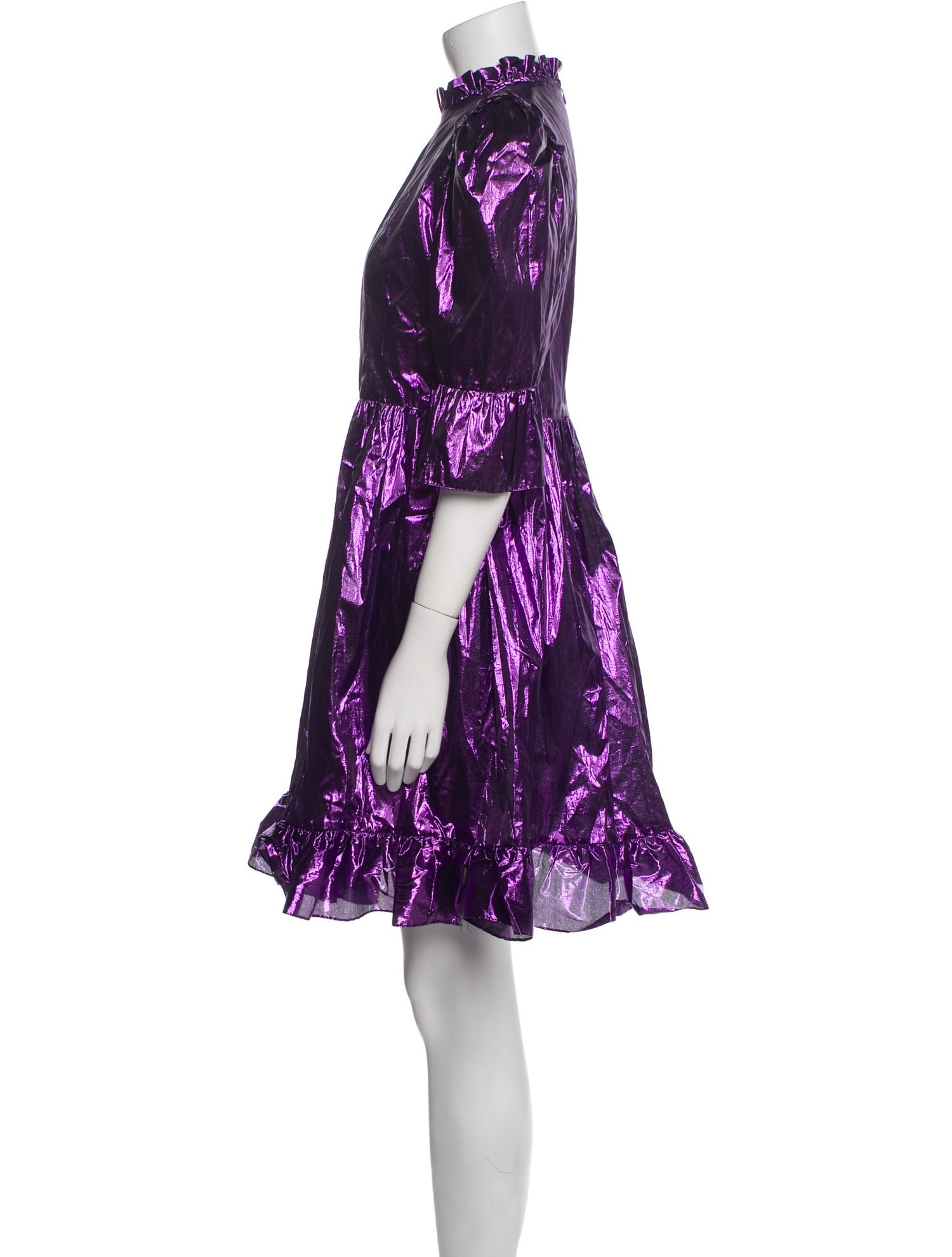 batsheva metallic dress Batsheva Printed Knee-Length Dress - Metallic Dresses, Clothing -  WBATS24251