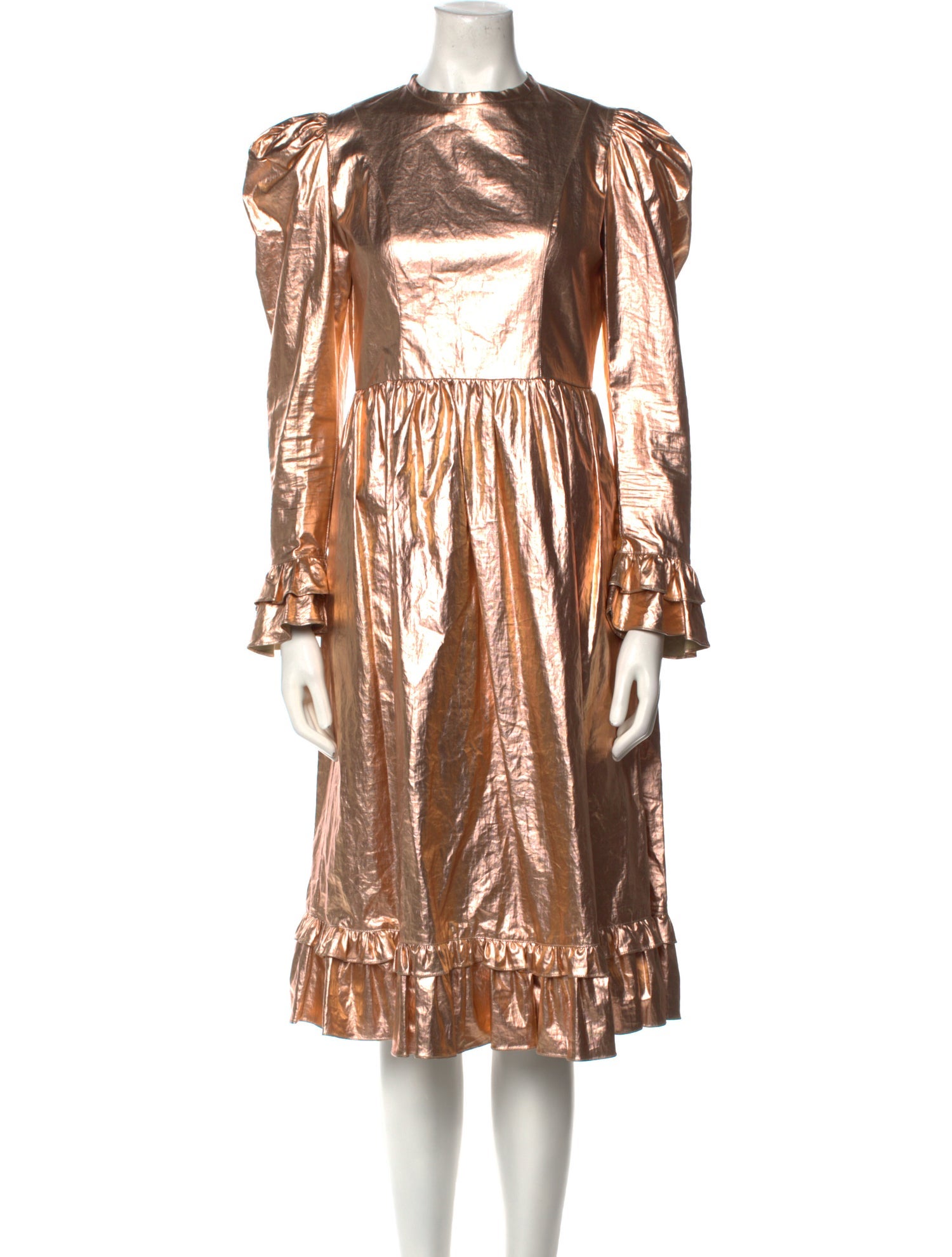 Batsheva Crew Neck Midi Length Dress