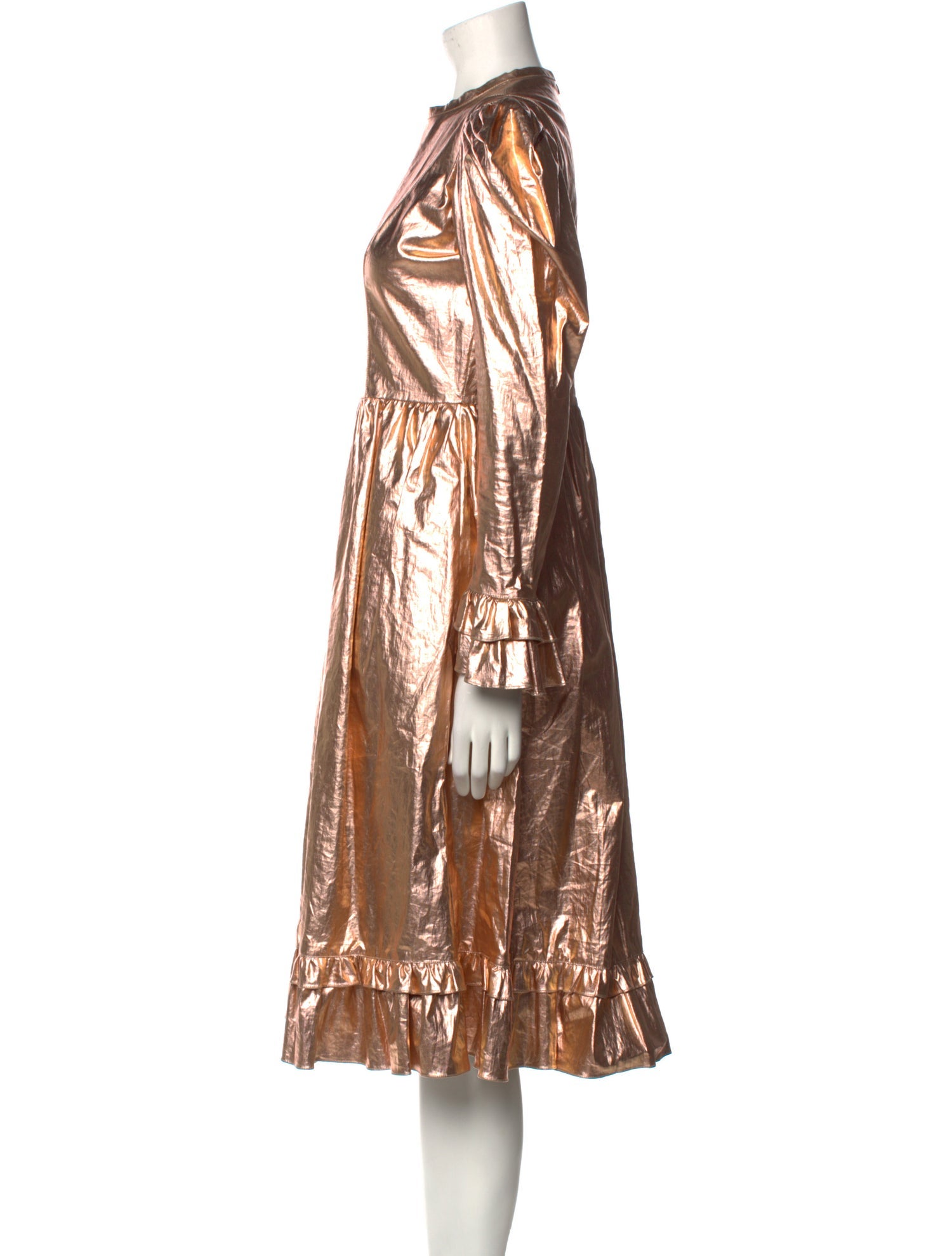 Batsheva Crew Neck Midi Length Dress