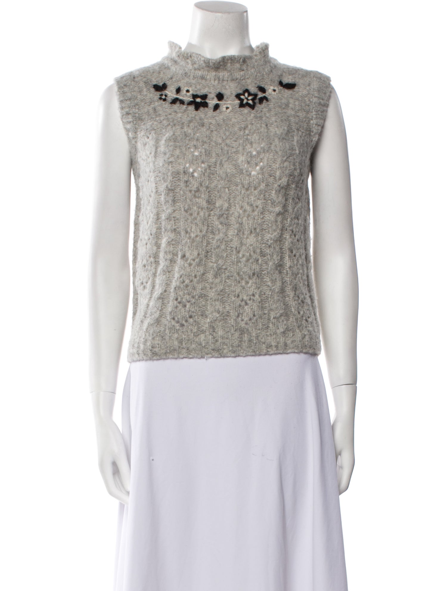 Batsheva Alpaca Mock Neck Sweater