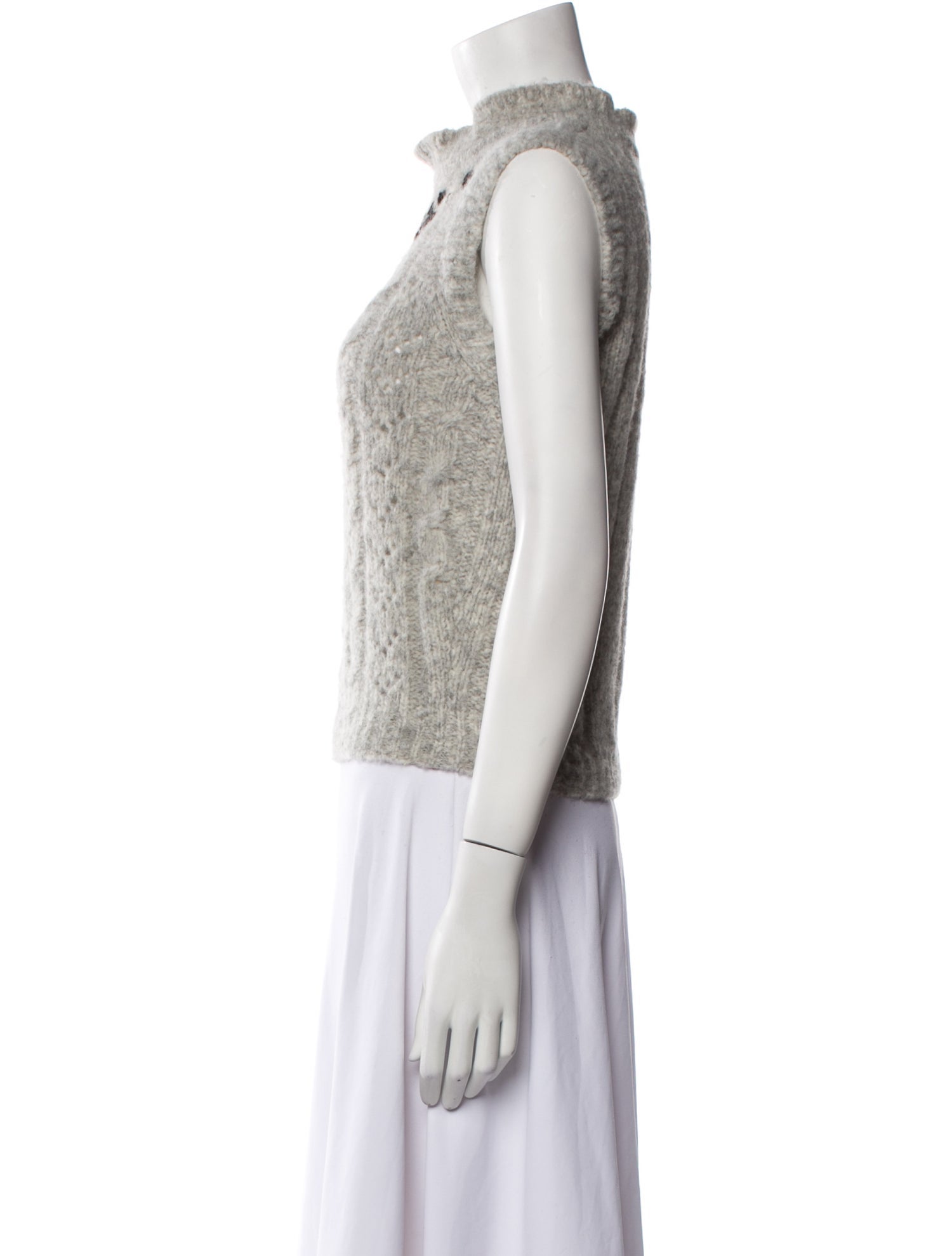 Batsheva Alpaca Mock Neck Sweater