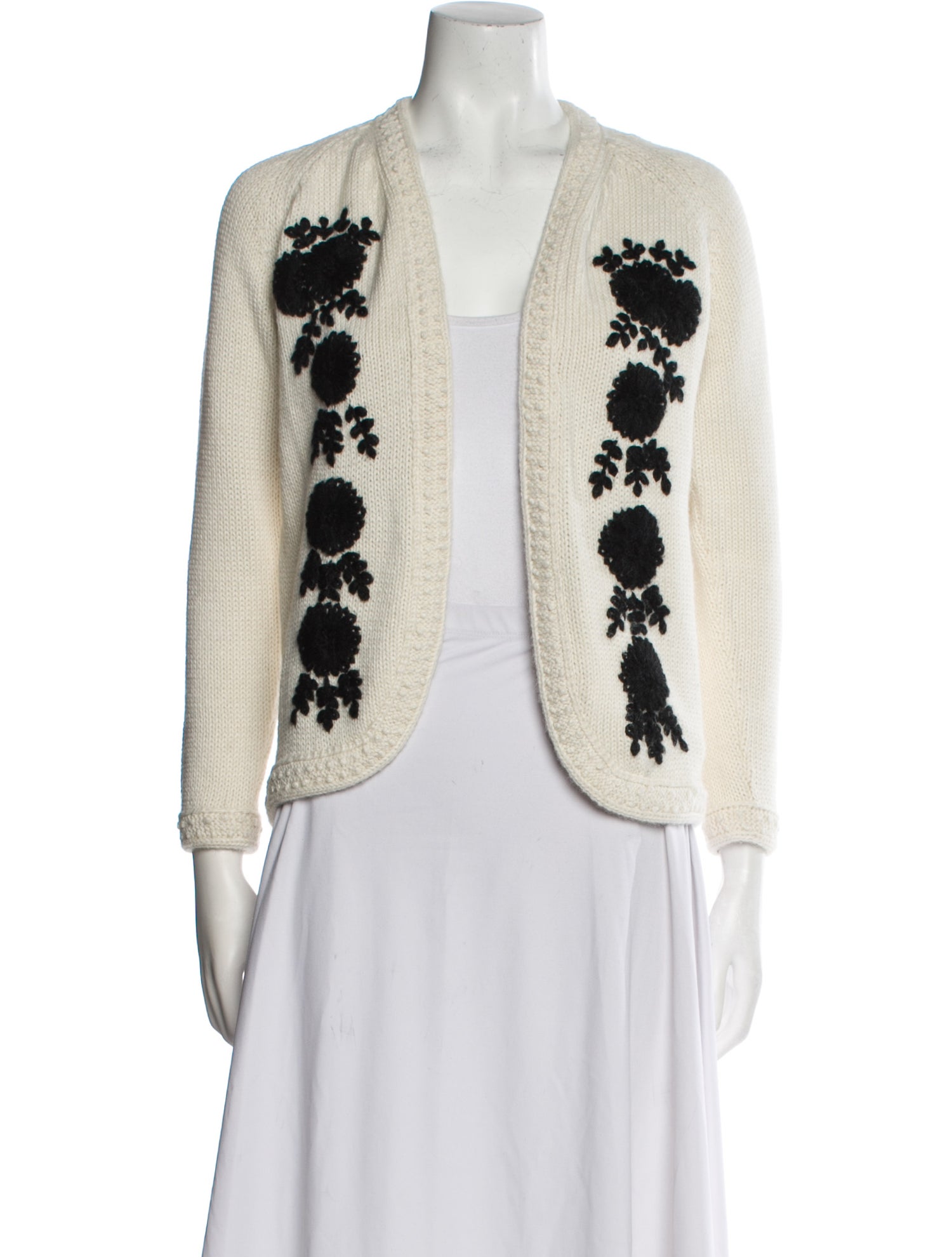 Batsheva Striped V-Neck Sweater