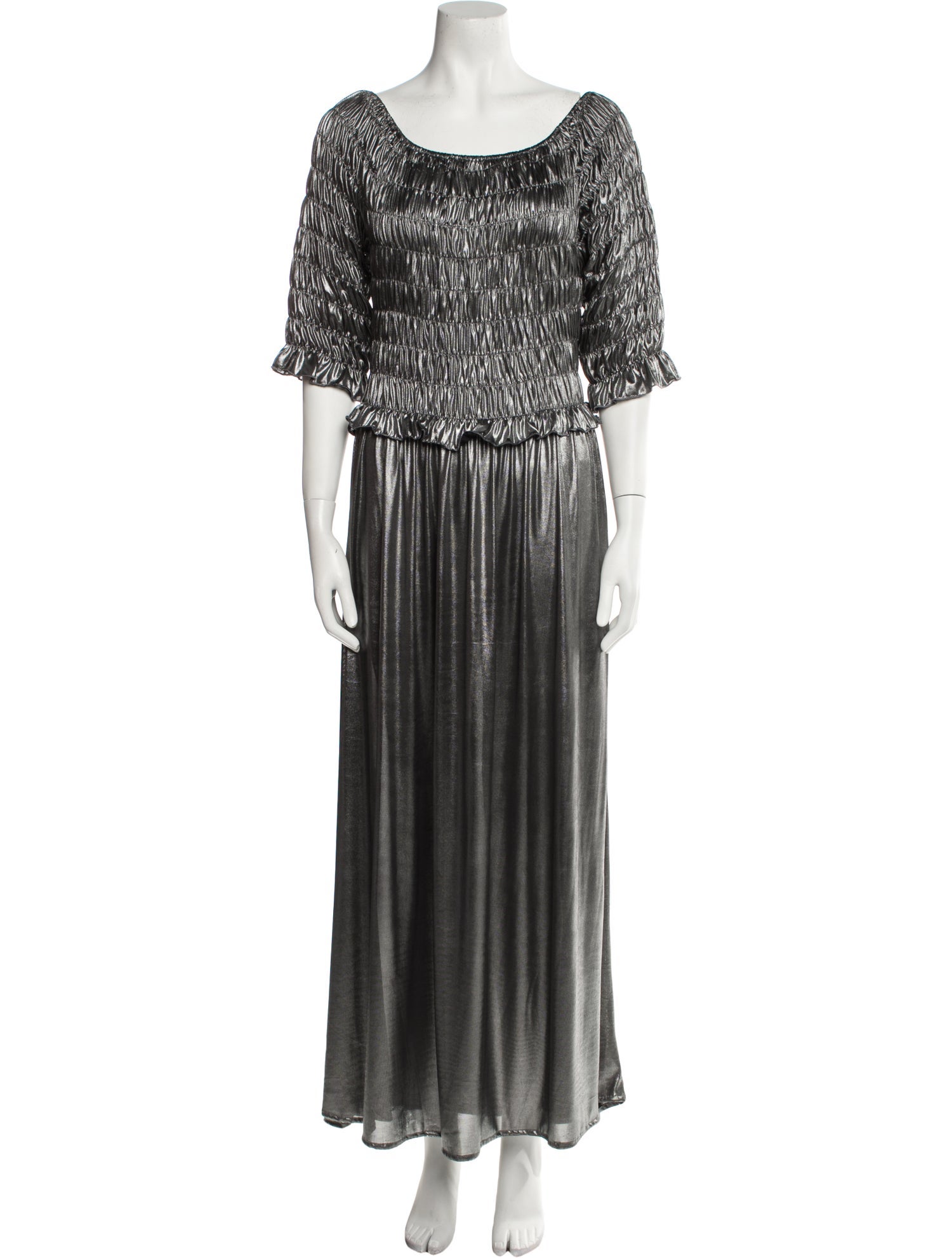 Batsheva Scoop Neck Long Dress