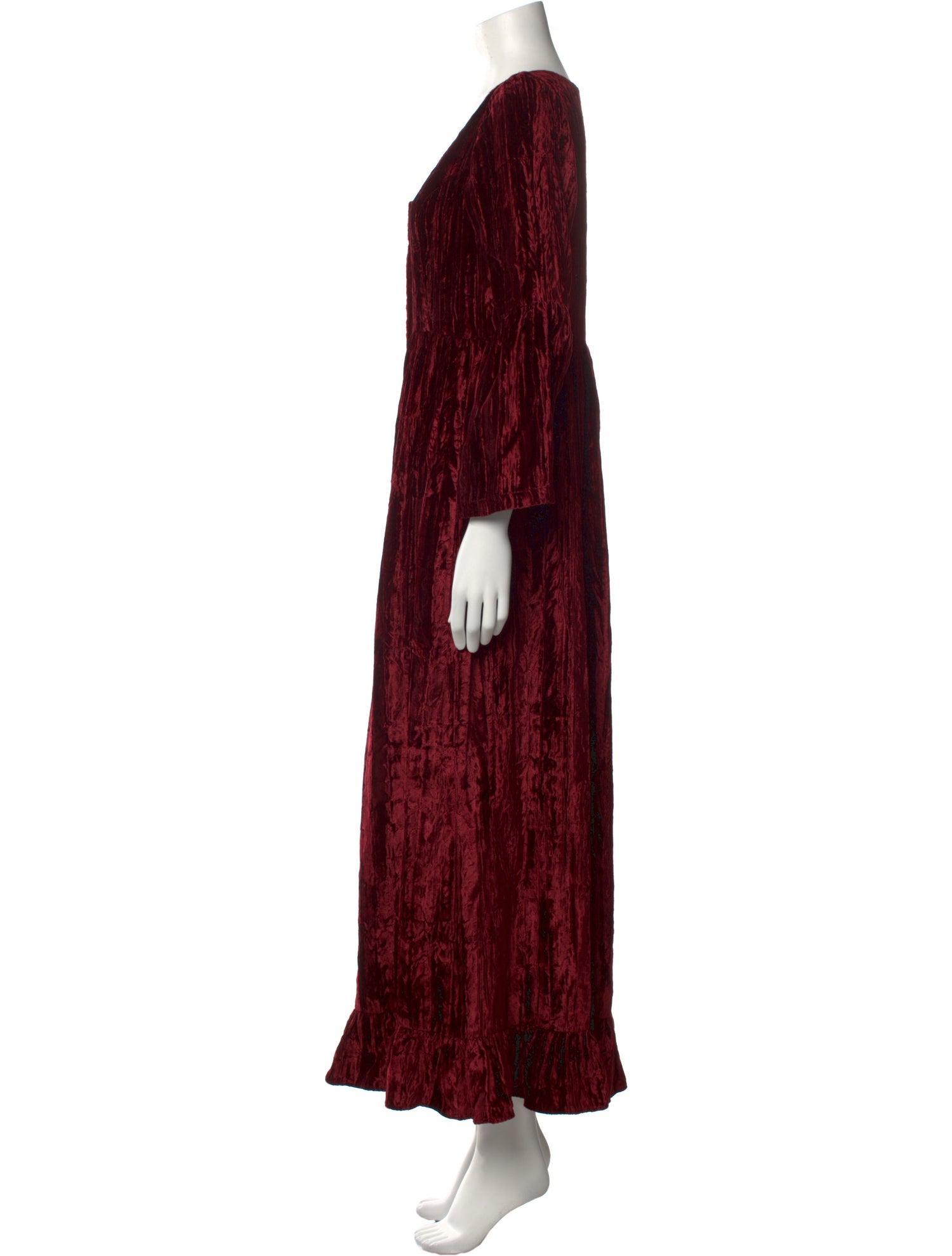 Batsheva Velvet Long Dress