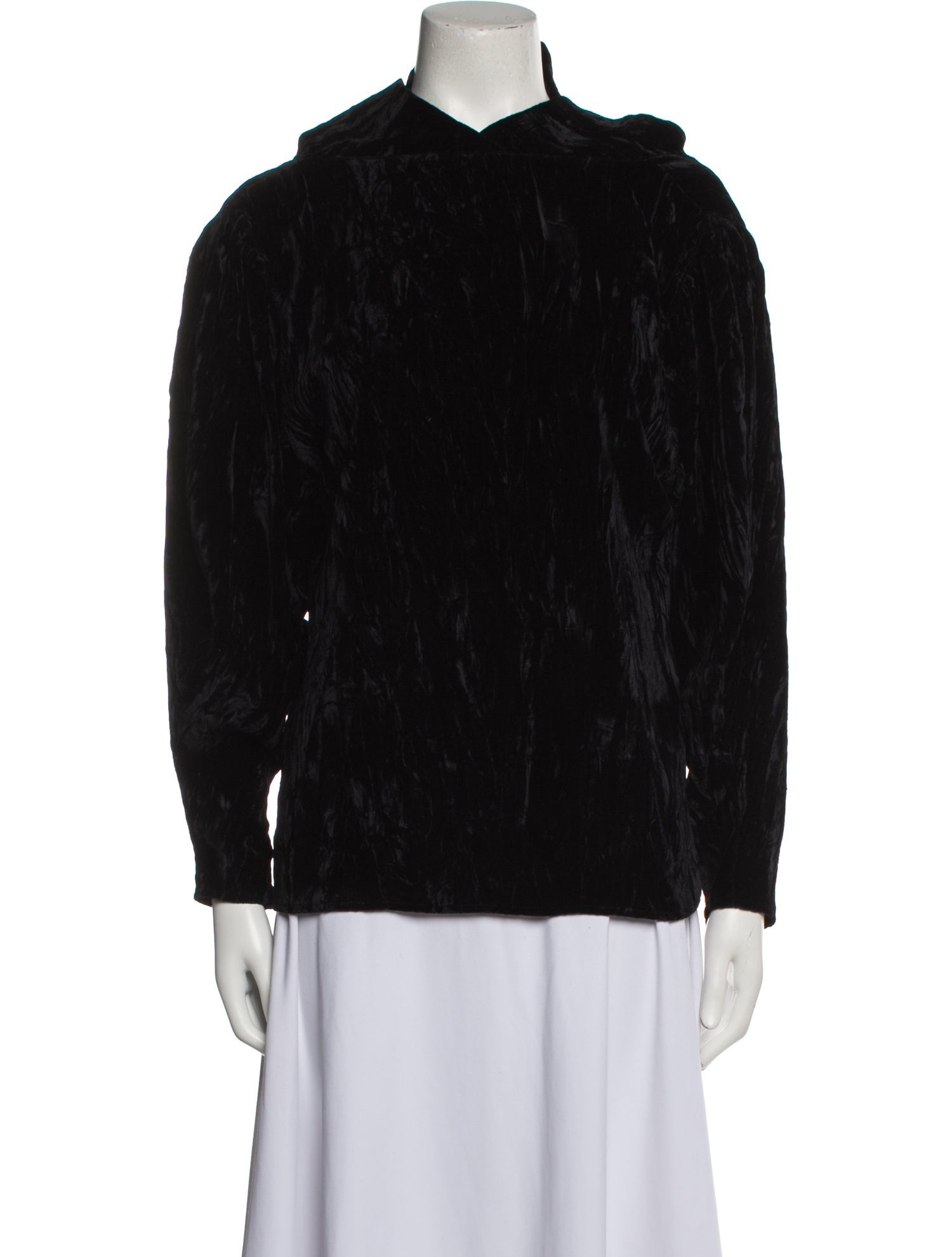 Batsheva Mock Neck Long Sleeve Sweatshirt