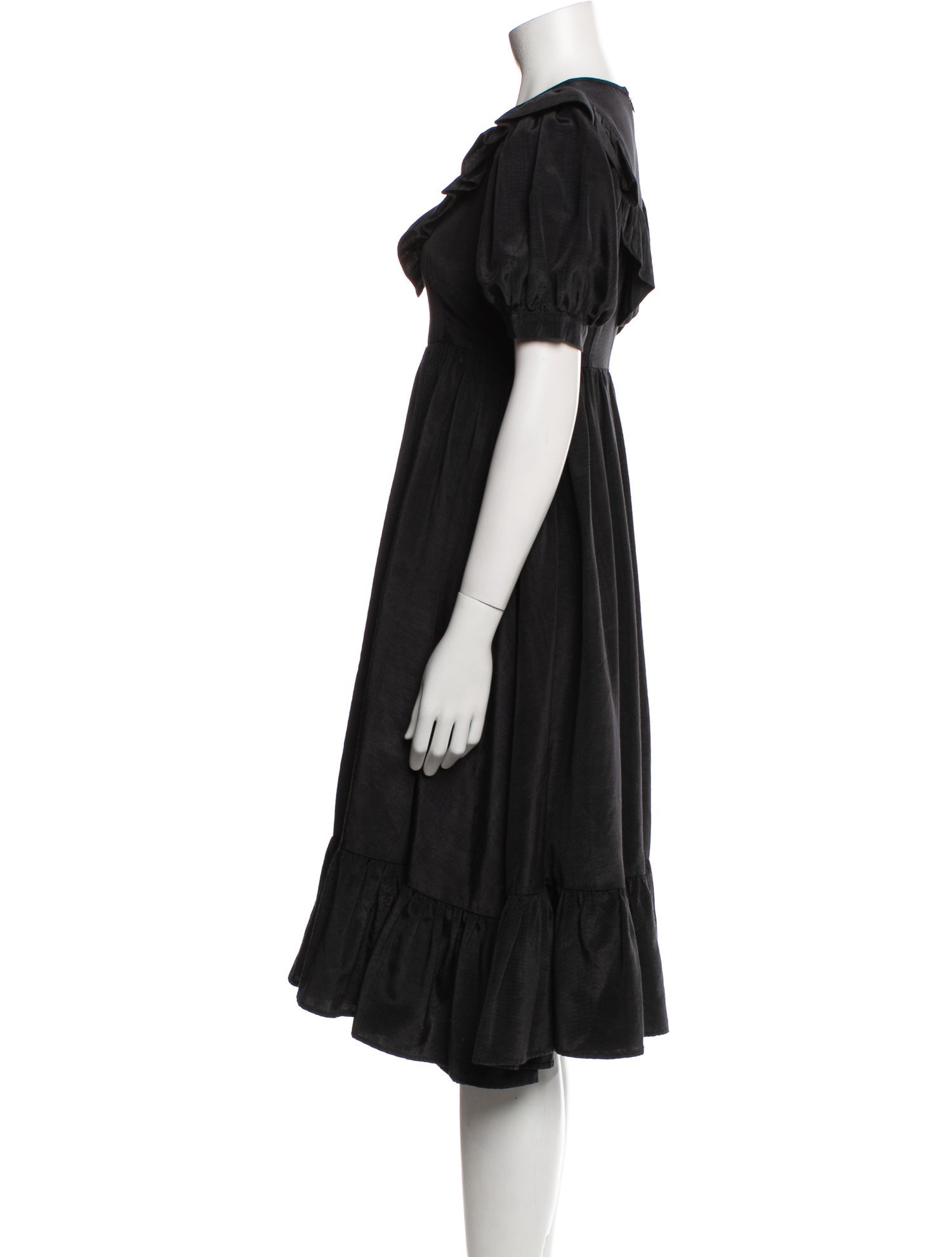 Batsheva Crew Neck Midi Length Dress