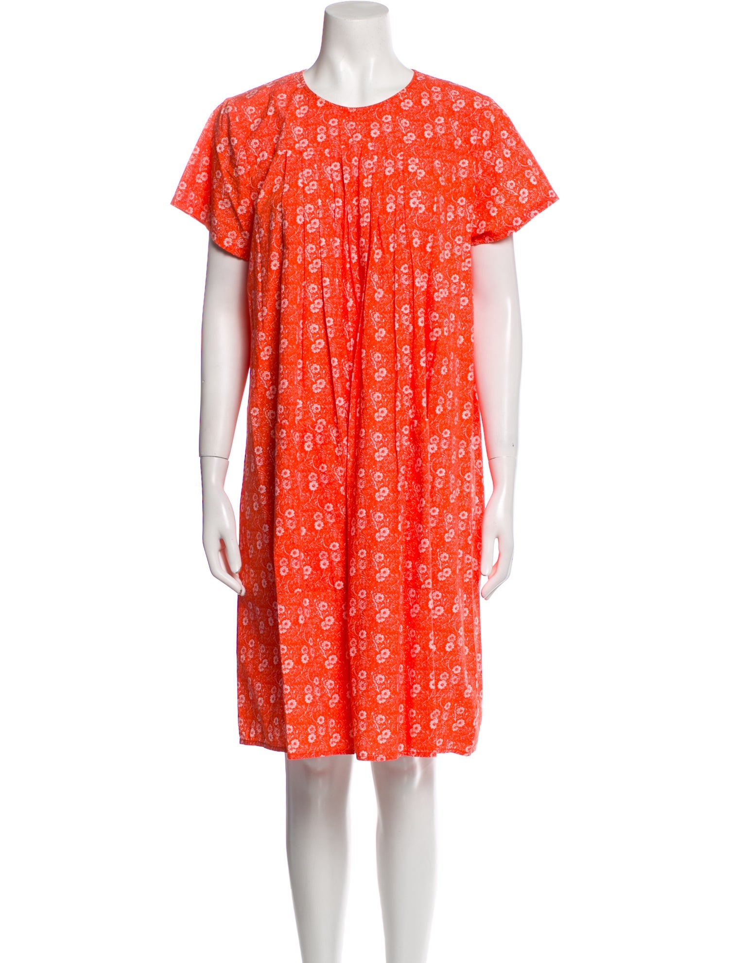 Batsheva Floral Print Knee-Length Dress