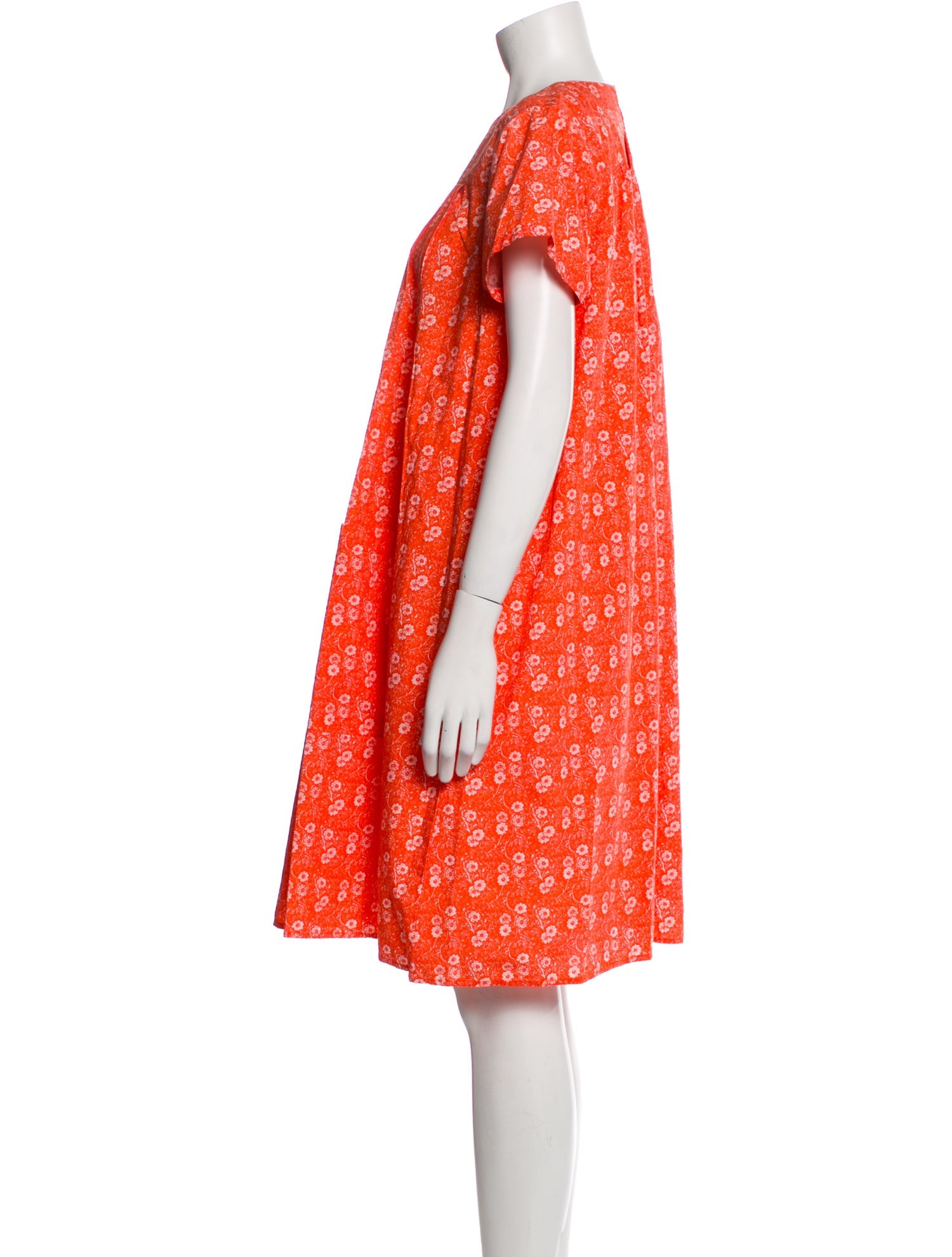 Batsheva Floral Print Knee-Length Dress