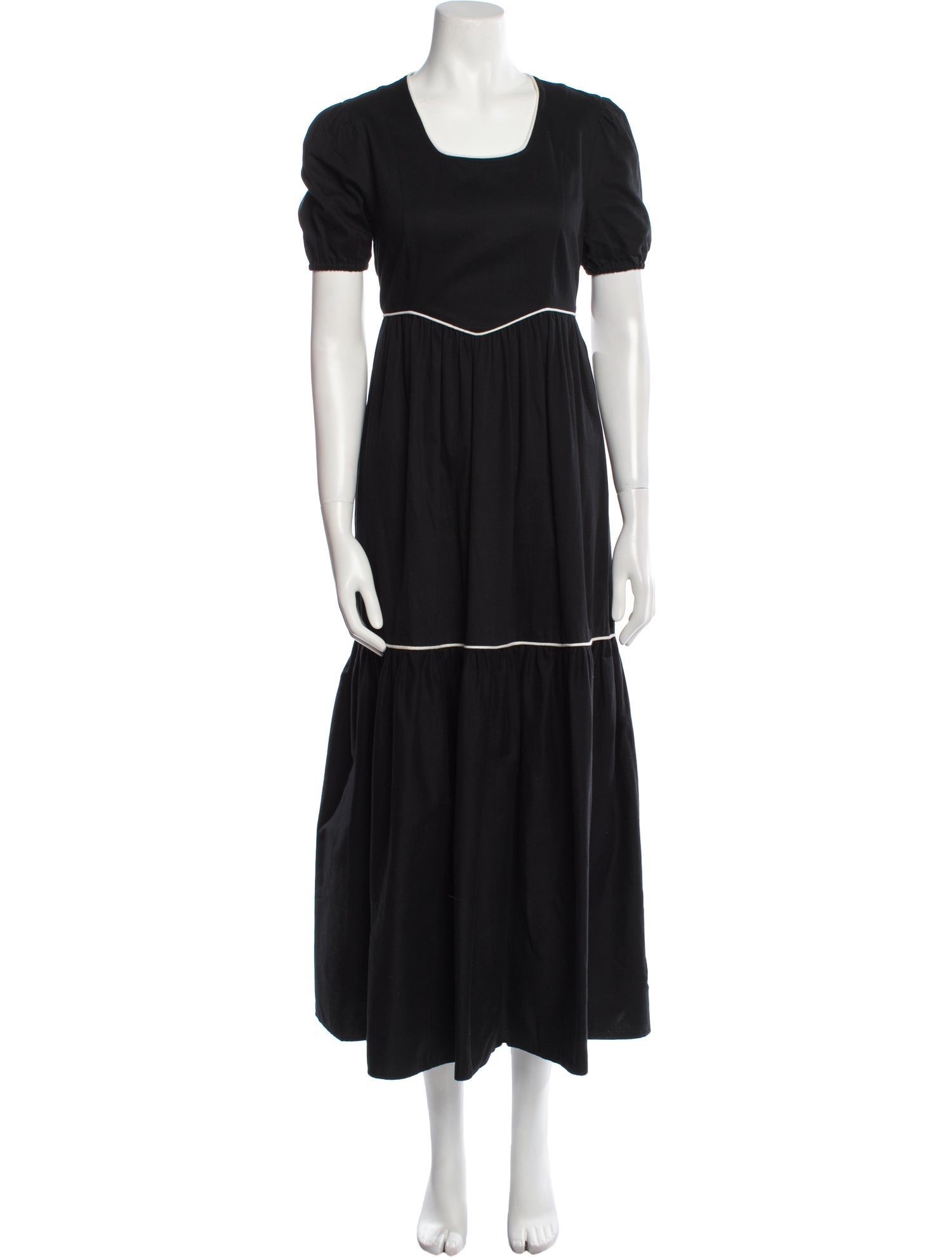 Batsheva Scoop Neck Long Dress