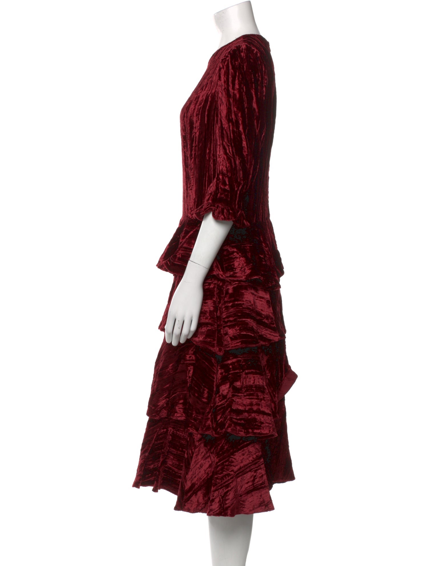 Batsheva Printed Midi Length Dress