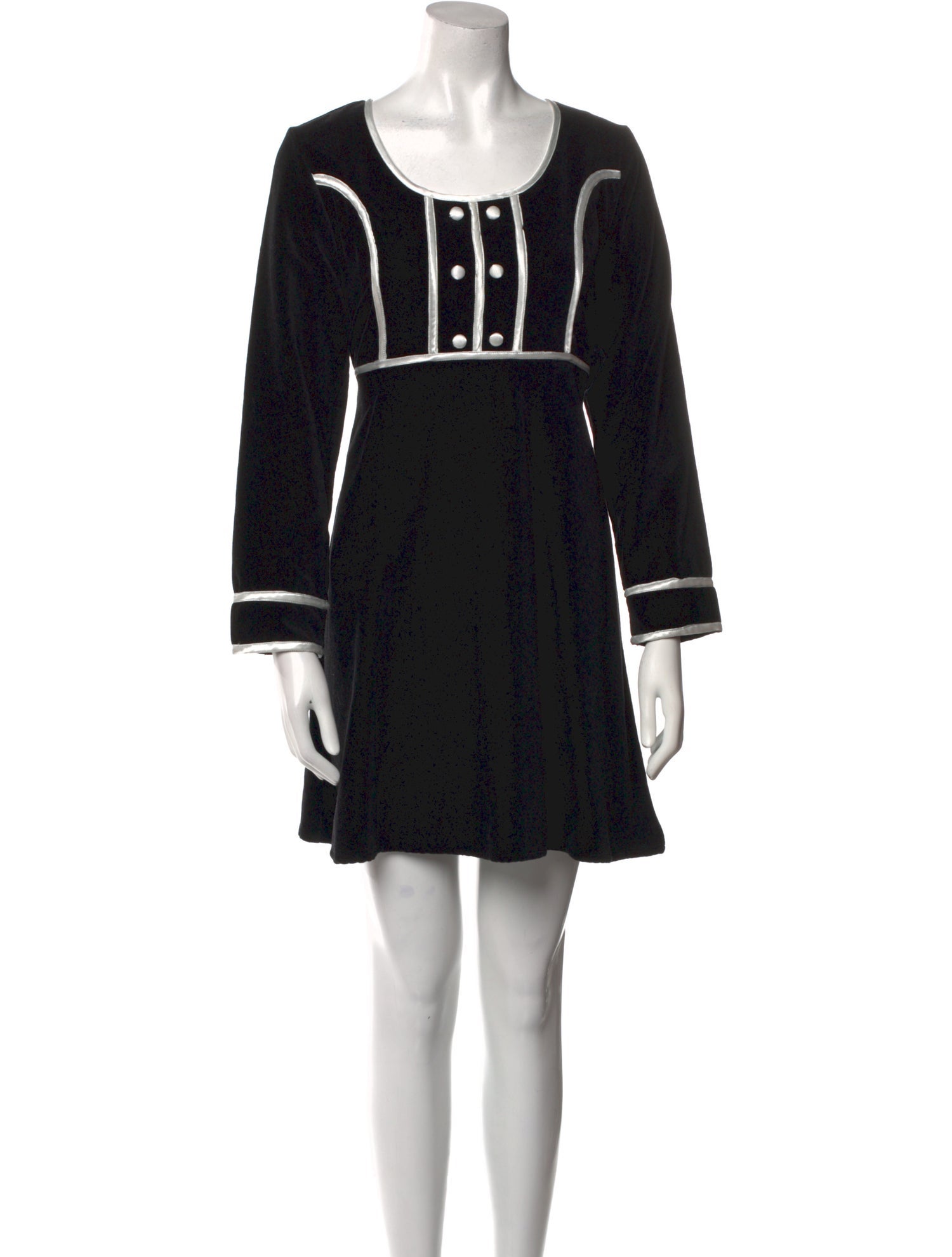 Batsheva Printed Mini Dress - Black Dresses, Clothing