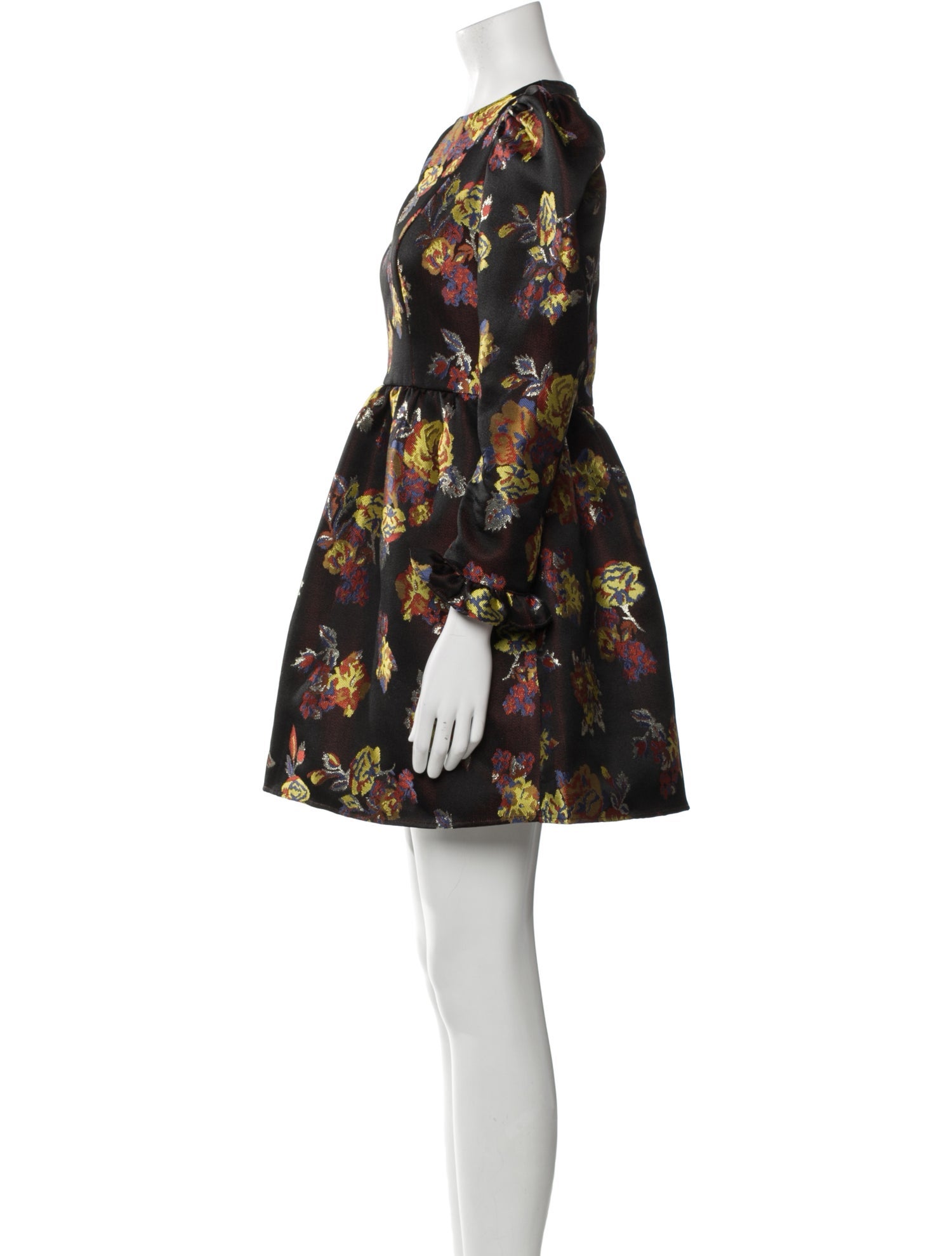 Batsheva Floral Print Mini Dress