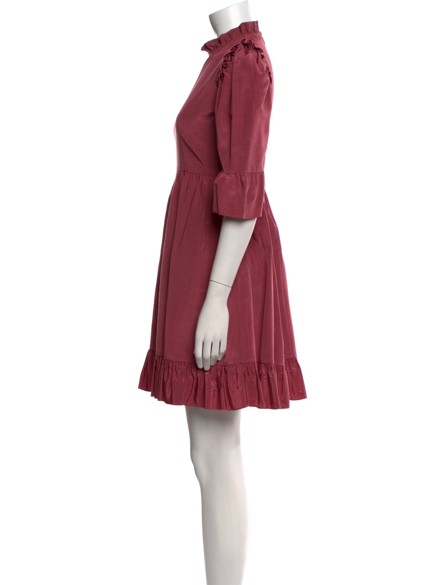 Batsheva Mock Neck Mini Dress