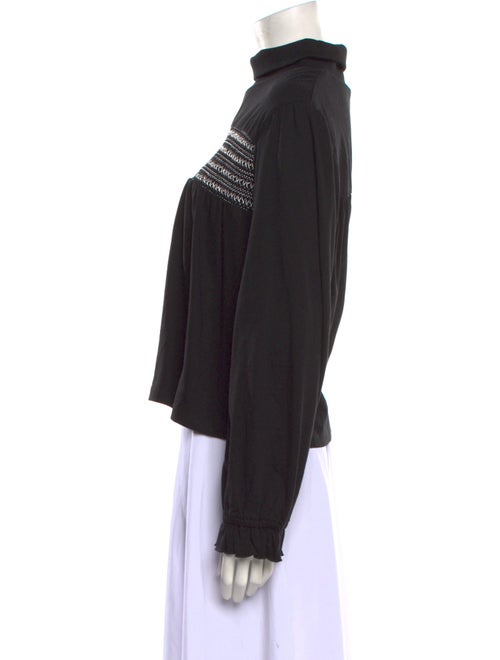 Batsheva Turtleneck Long Sleeve Blouse