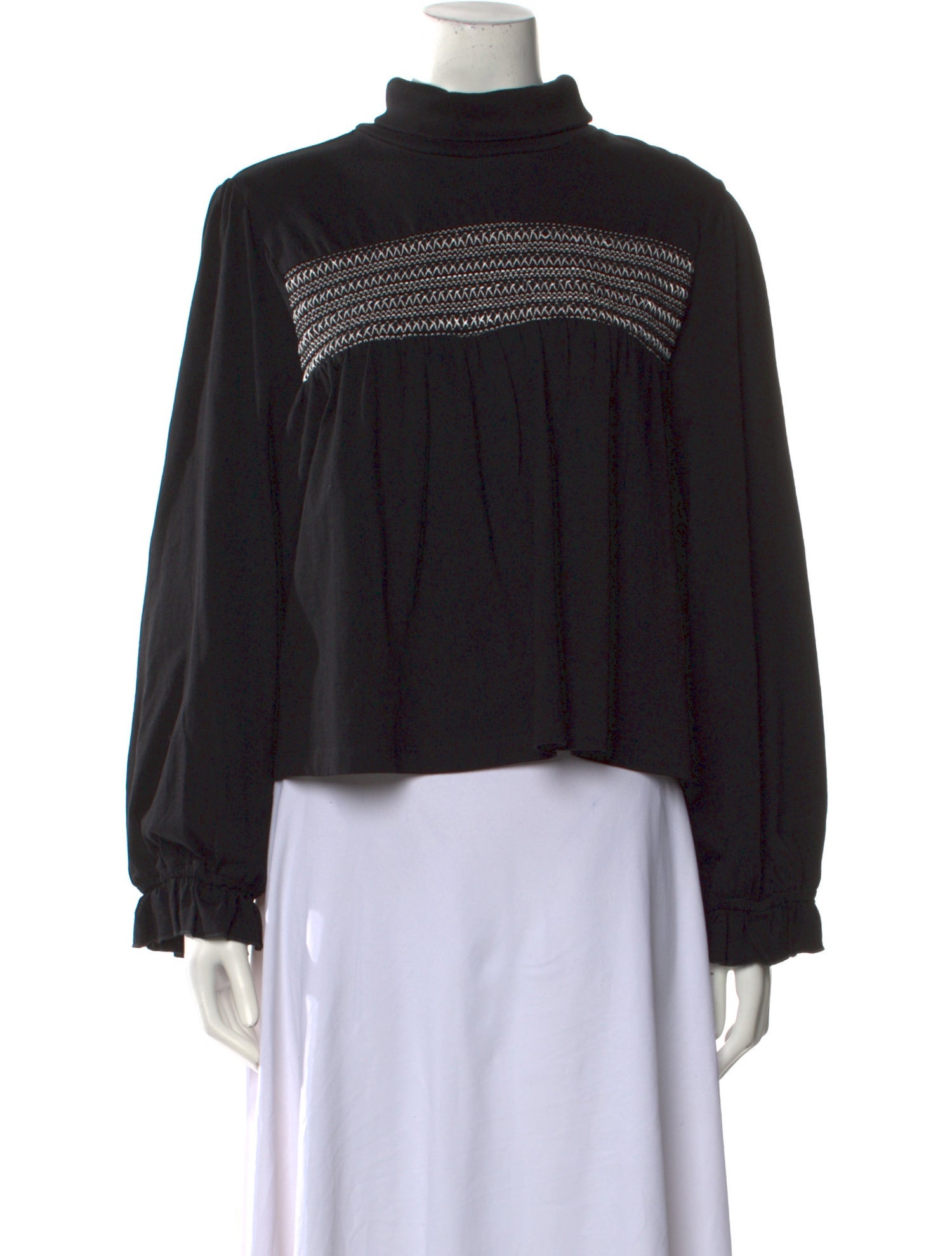 Batsheva Turtleneck Long Sleeve Sweatshirt