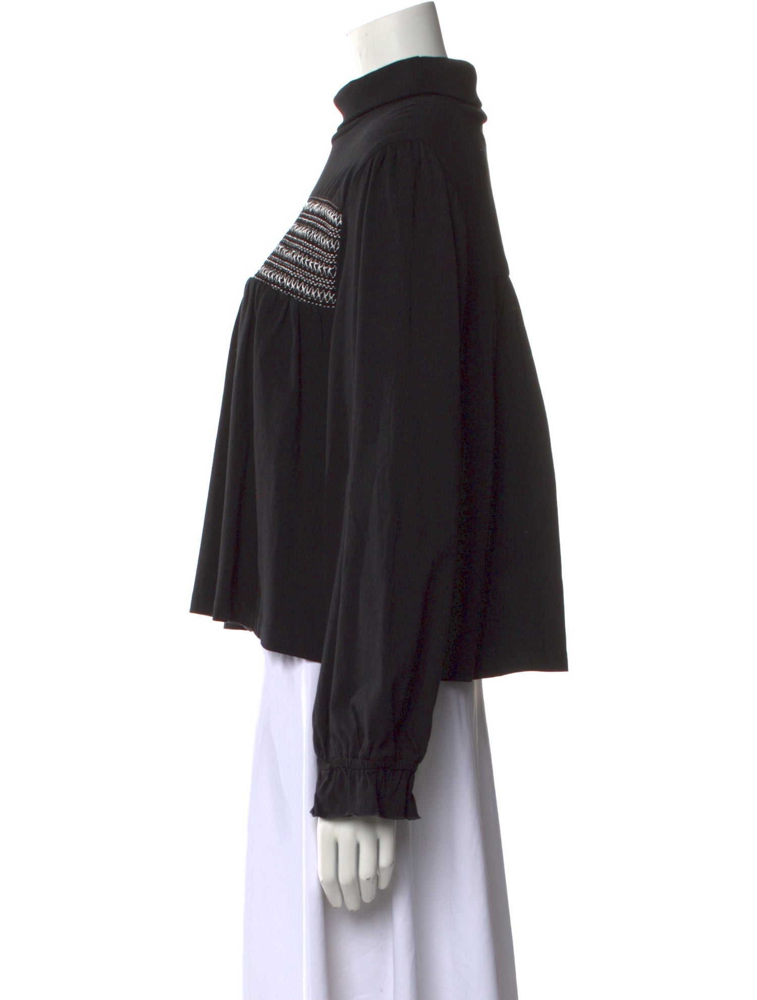 Batsheva Turtleneck Long Sleeve Sweatshirt