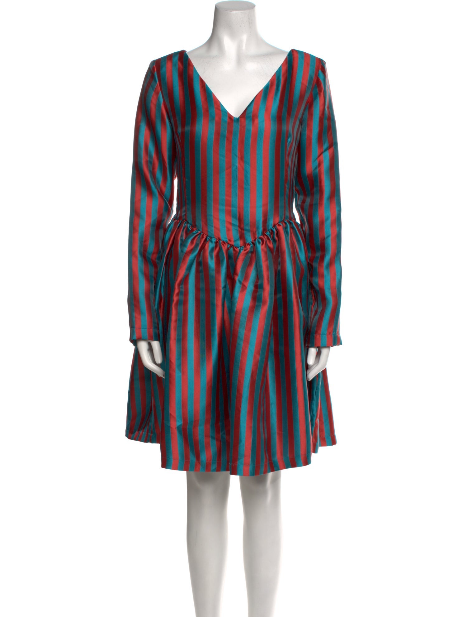 Batsheva Striped Knee-Length Dress w/ Tags