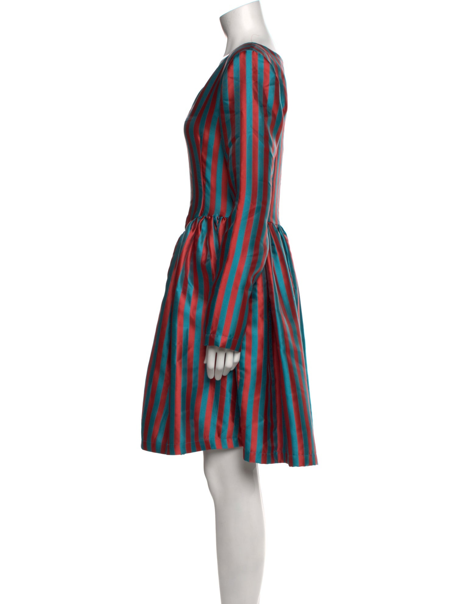 Batsheva Striped Knee-Length Dress w/ Tags