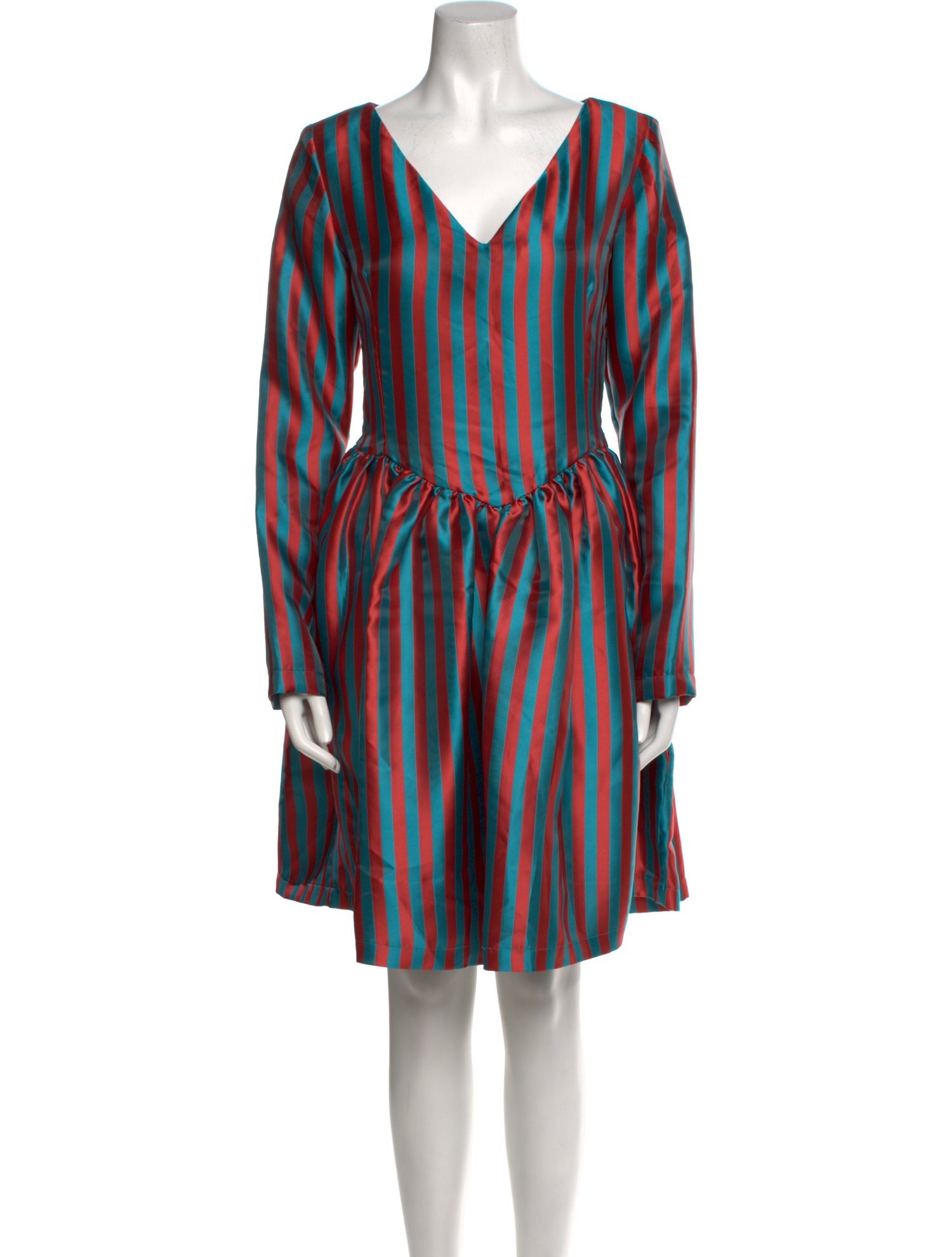 Batsheva Striped Knee-Length Dress w/ Tags