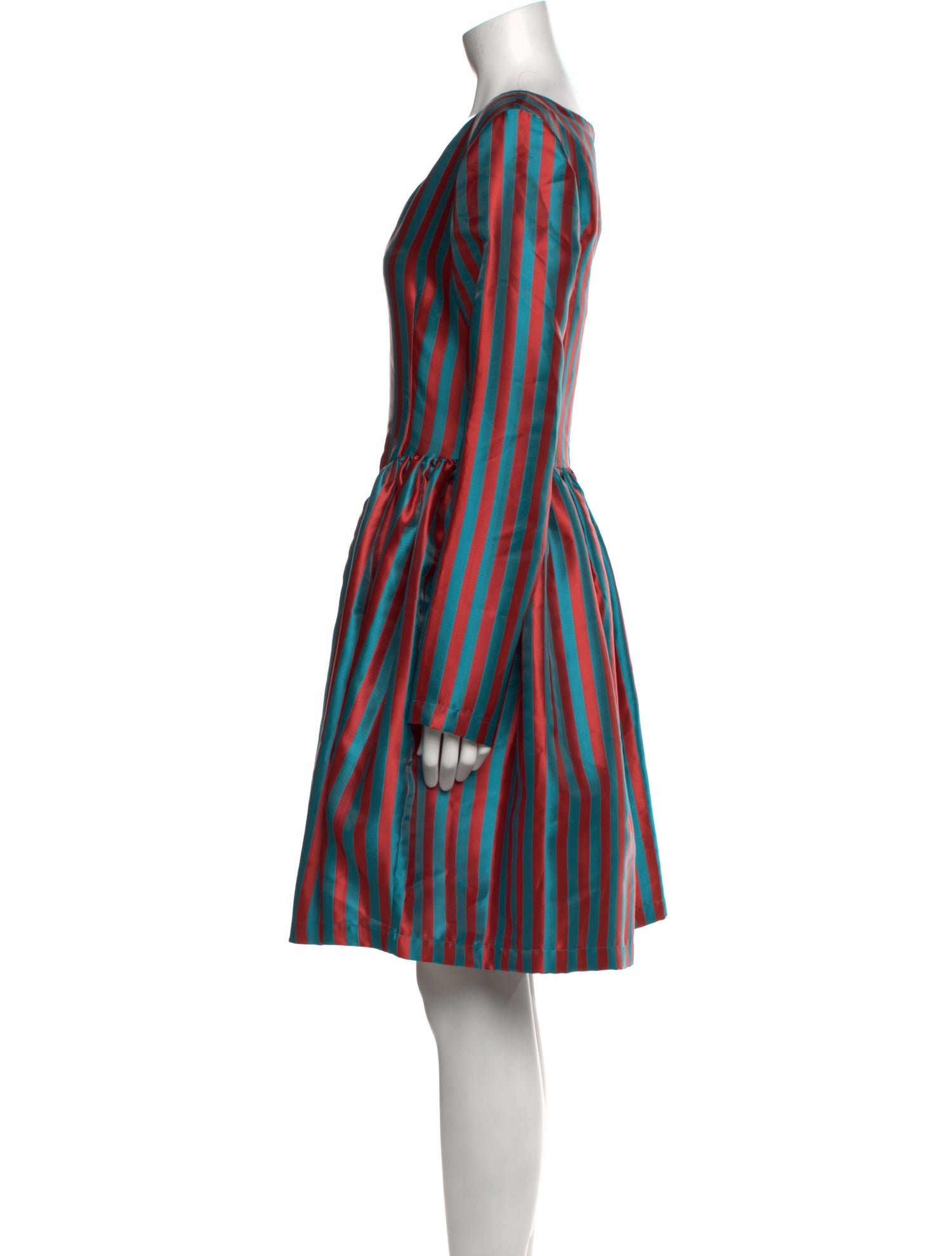 Batsheva Striped Knee-Length Dress w/ Tags