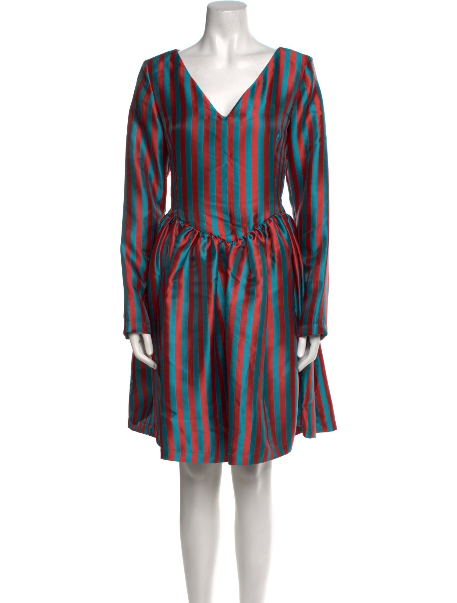 Batsheva Striped Knee-Length Dress w/ Tags