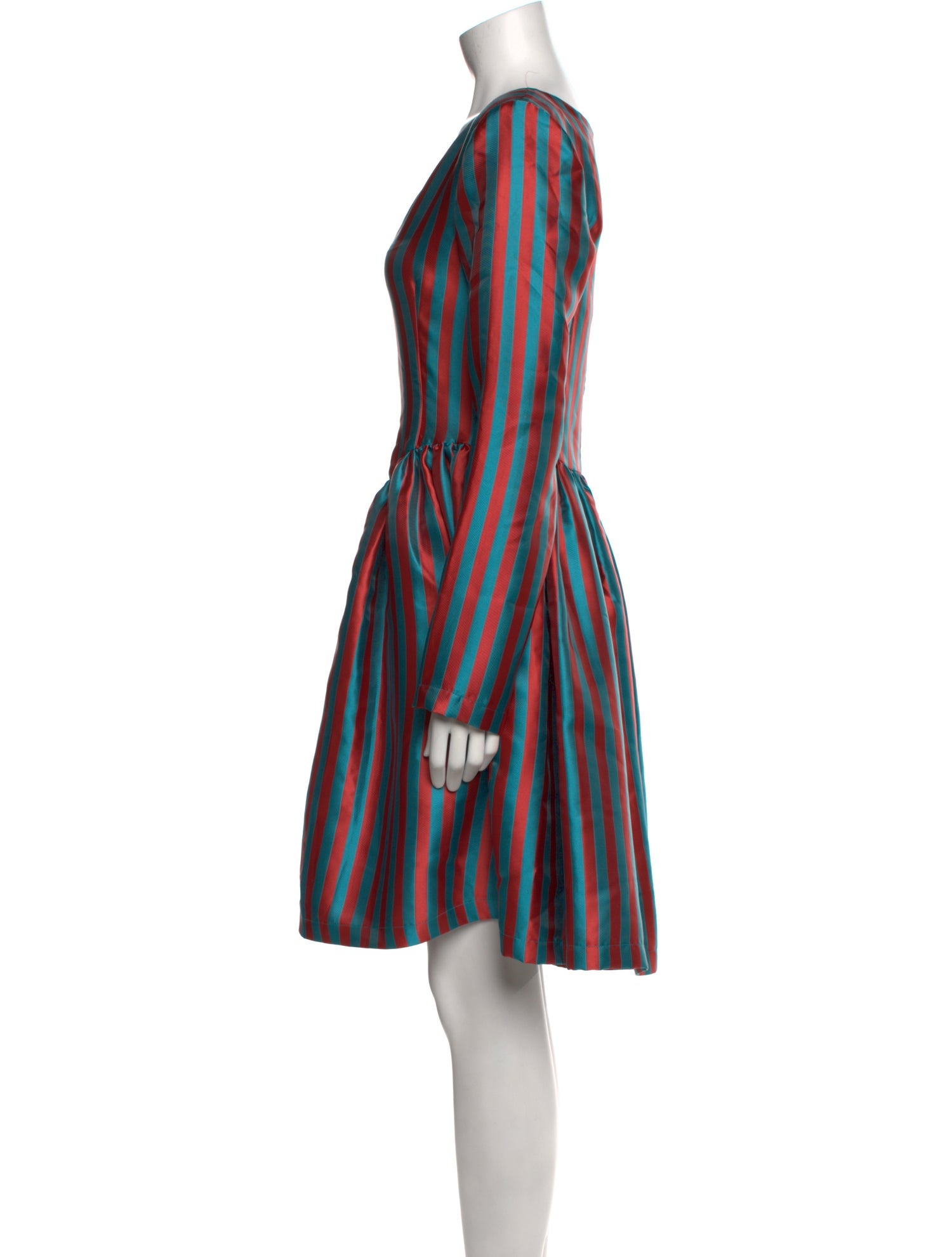 Batsheva Striped Knee-Length Dress w/ Tags