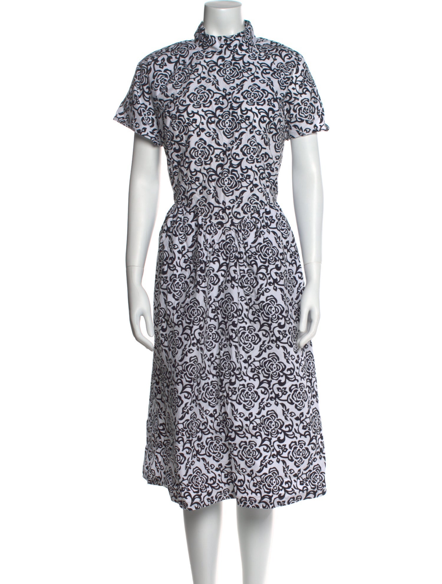 Batsheva Printed Midi Length Dress