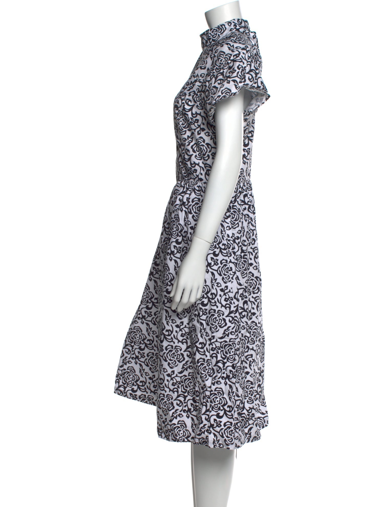 Batsheva Printed Midi Length Dress