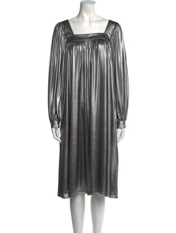 Batsheva Dresses Square Neckline Midi Length Dress XS