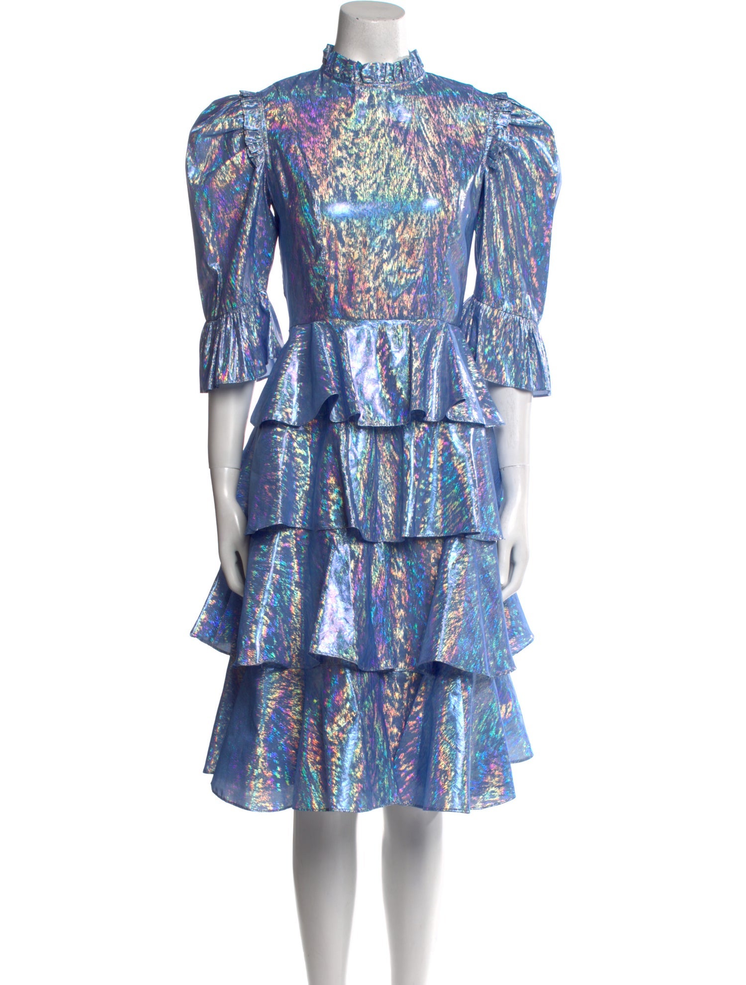 Batsheva Floral Print Midi Length Dress