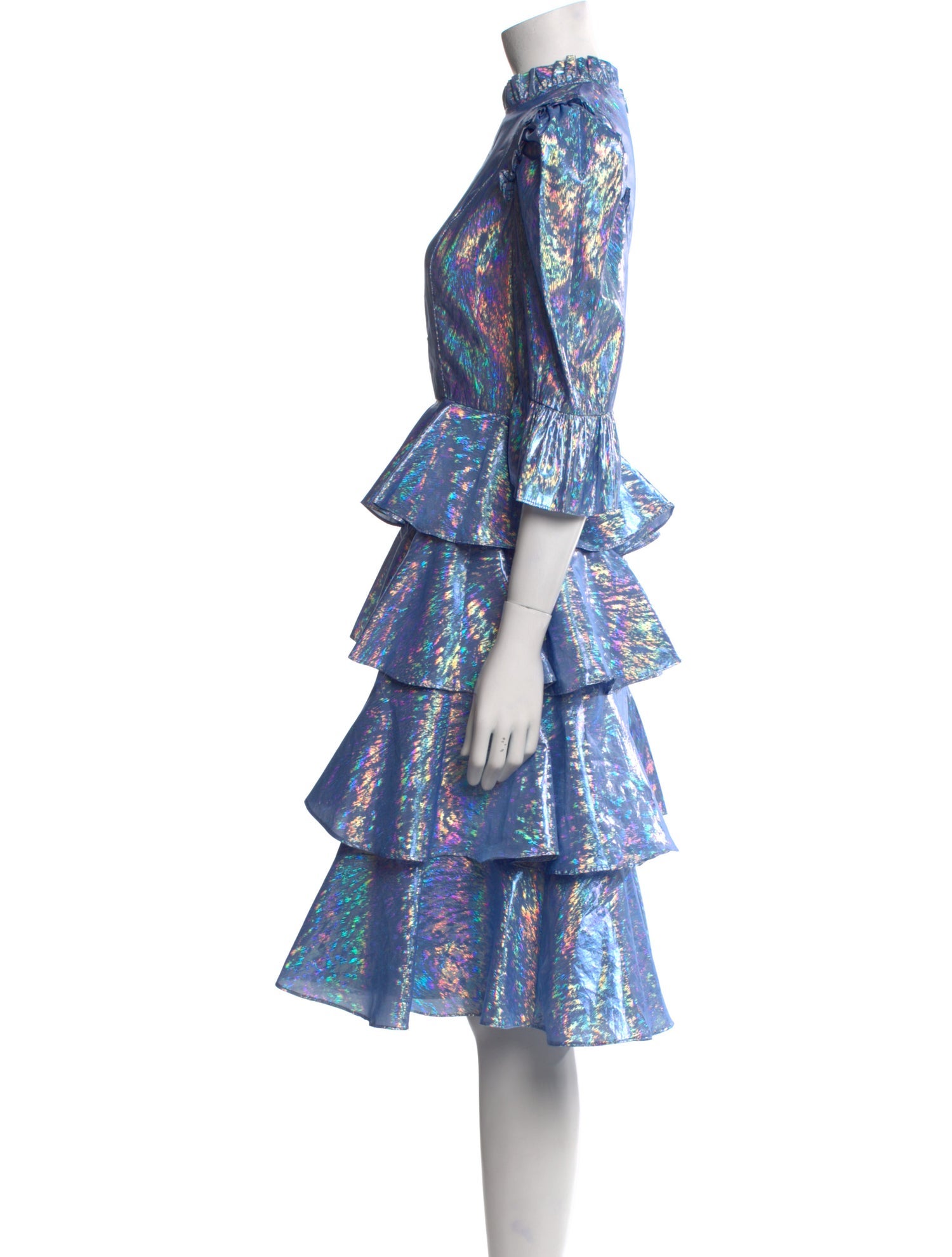 Batsheva Floral Print Midi Length Dress