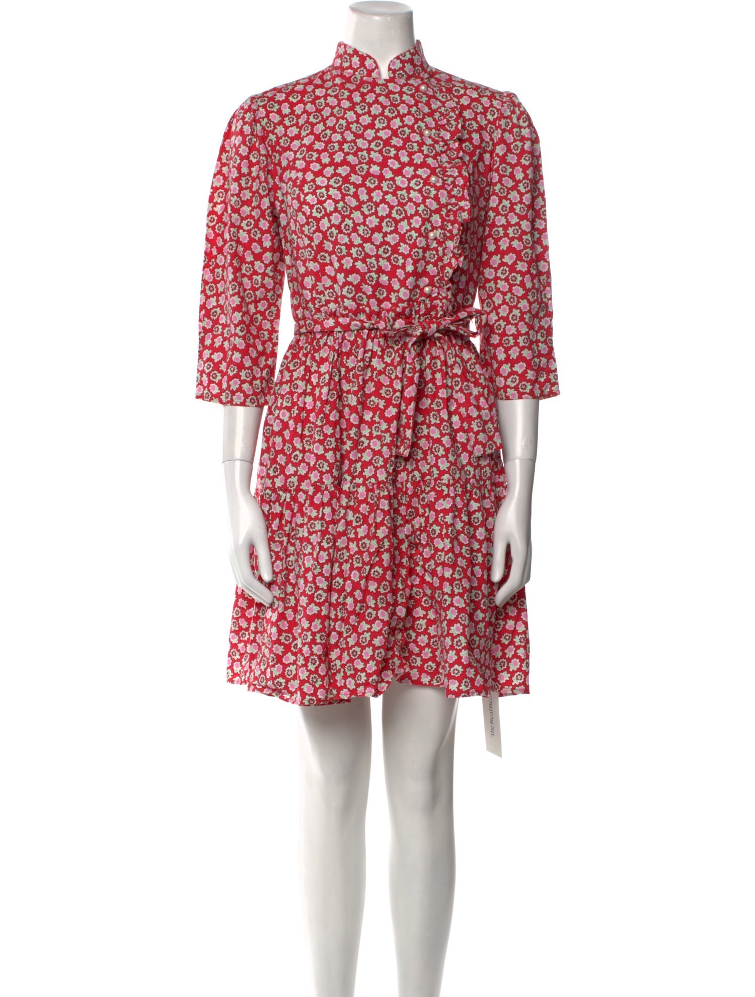 Batsheva Floral Print Mini Dress