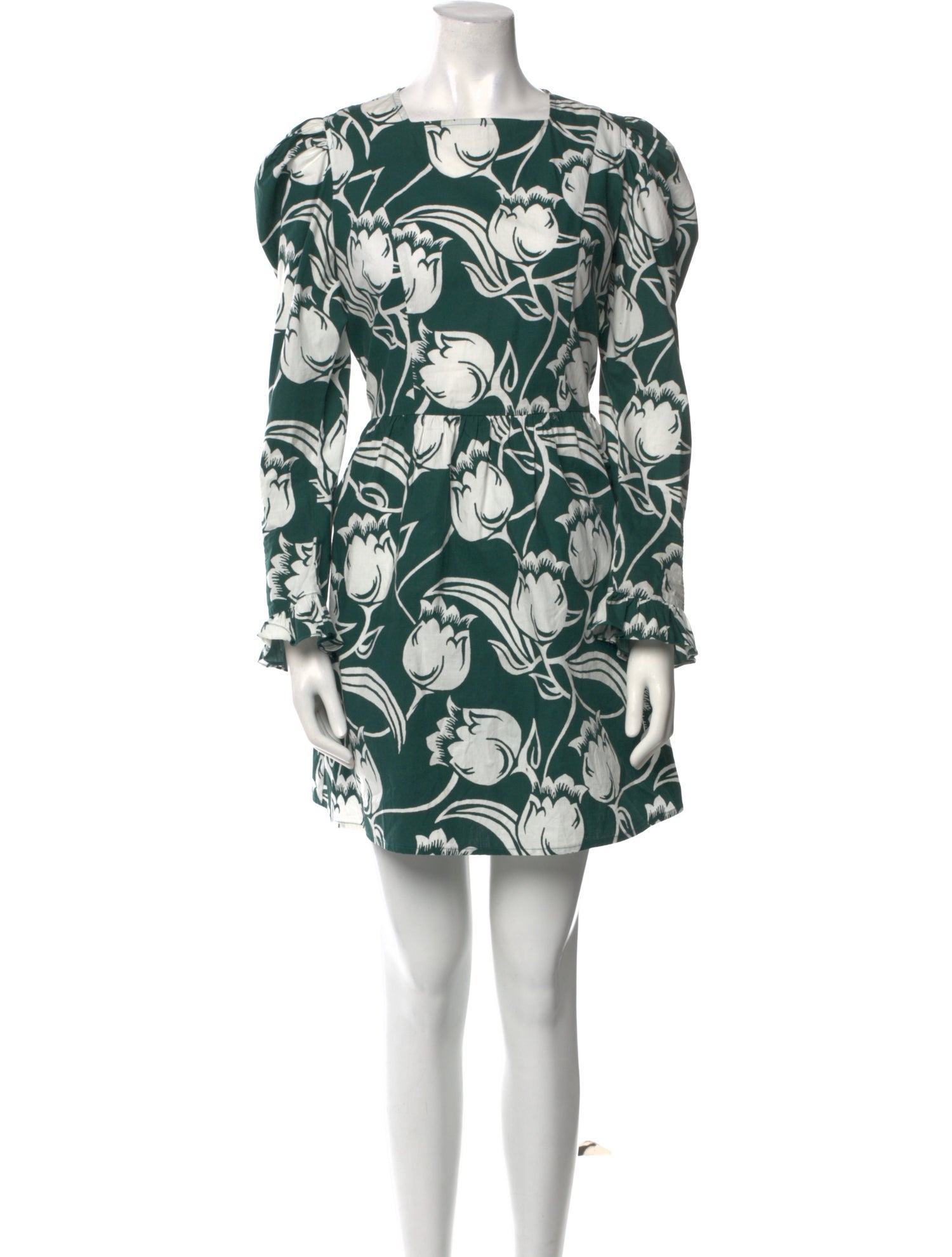 Batsheva Floral Print Mini Dress