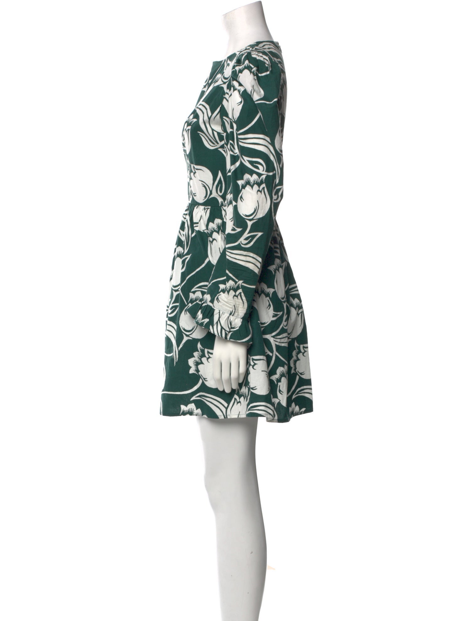 Batsheva Floral Print Mini Dress
