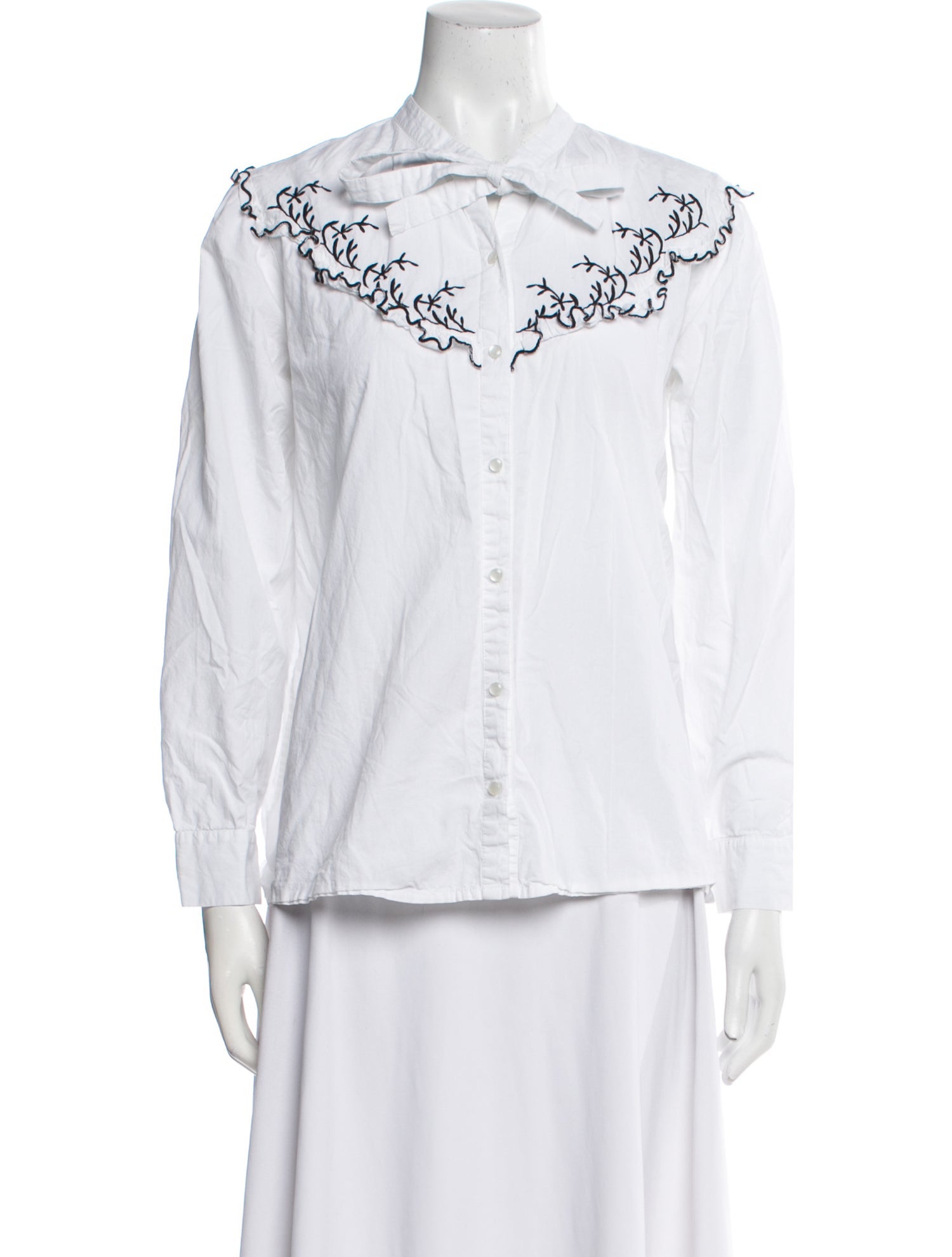 Batsheva Long Sleeve Button-Up Top