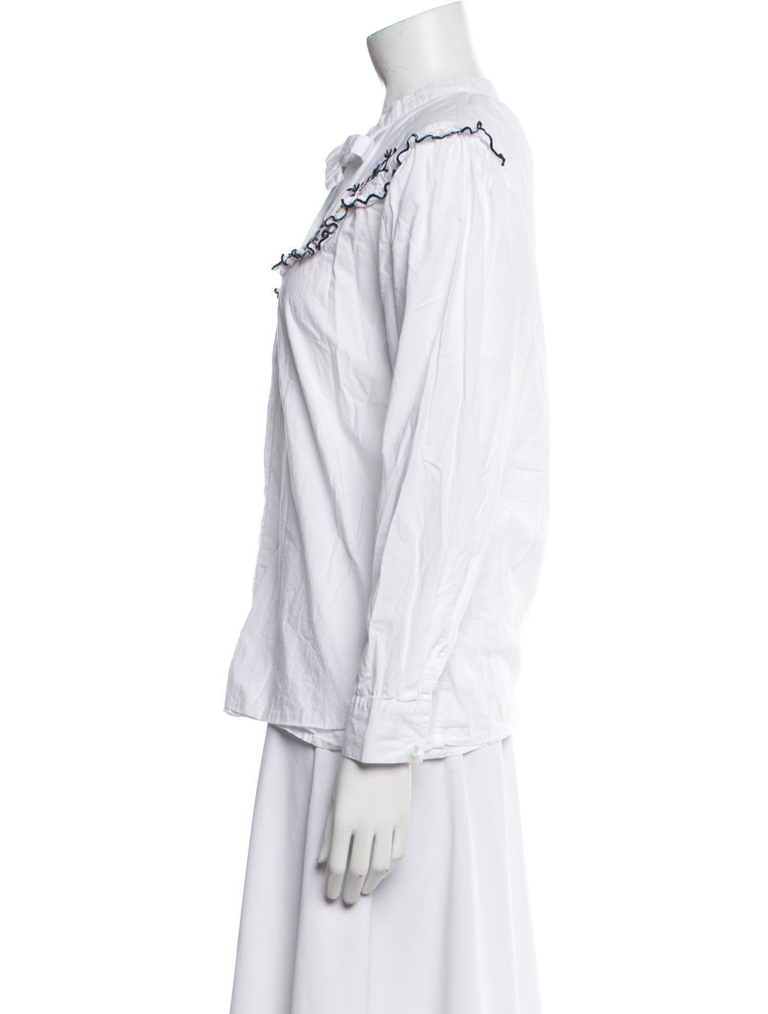 Batsheva Long Sleeve Button-Up Top