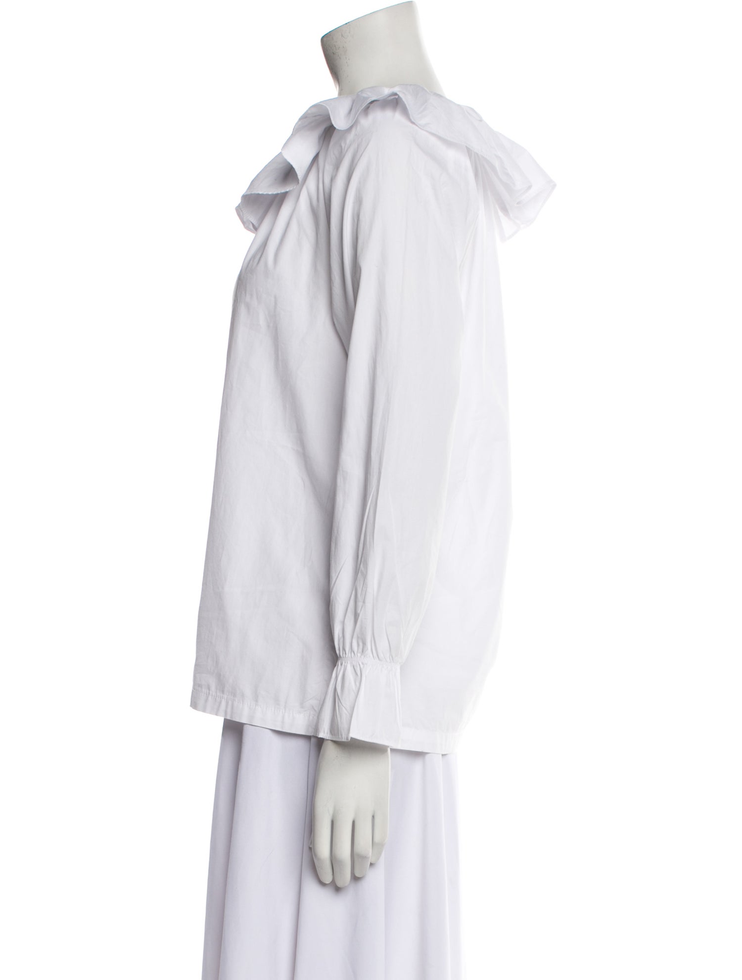 Batsheva Off-The-Shoulder Long Sleeve Blouse