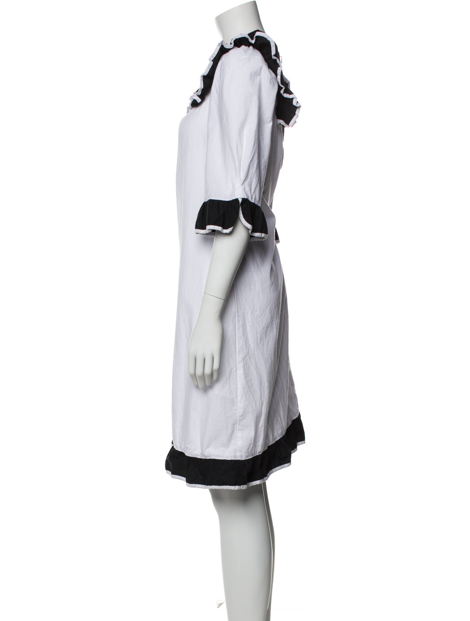 Batsheva Scoop Neck Knee-Length Dress