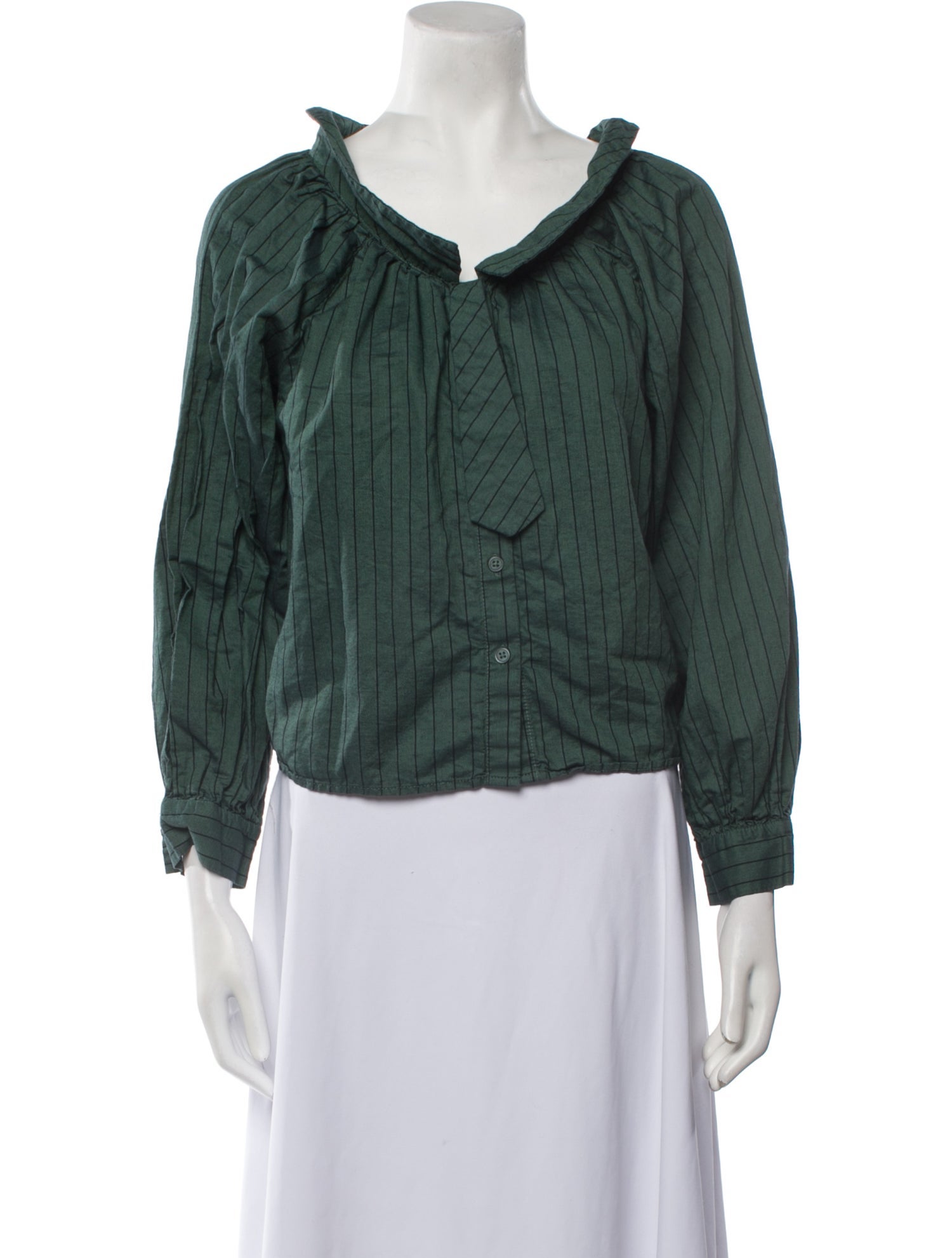 Batsheva Cowl Neck Long Sleeve Blouse