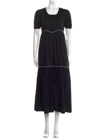 Batsheva Square Neckline Long Dress