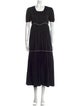 Batsheva Square Neckline Long Dress