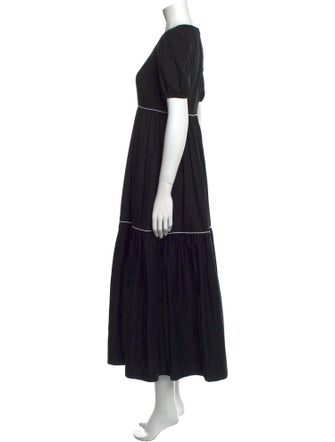 Batsheva Square Neckline Long Dress