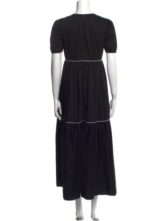 Batsheva Square Neckline Long Dress