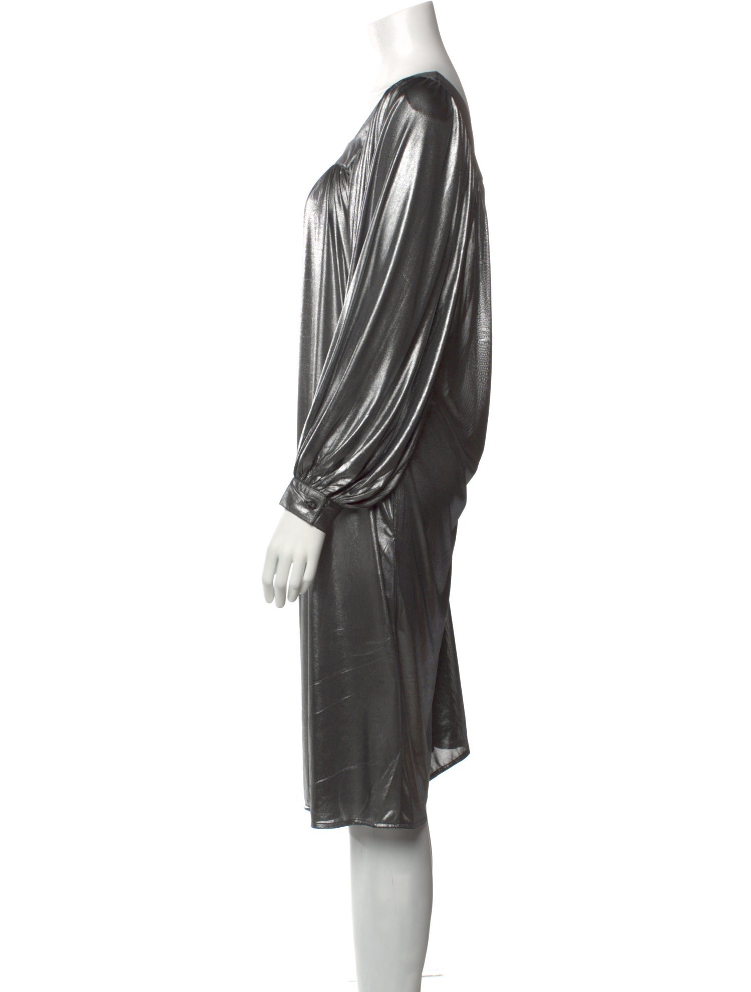 Batsheva Square Neckline Midi Length Dress