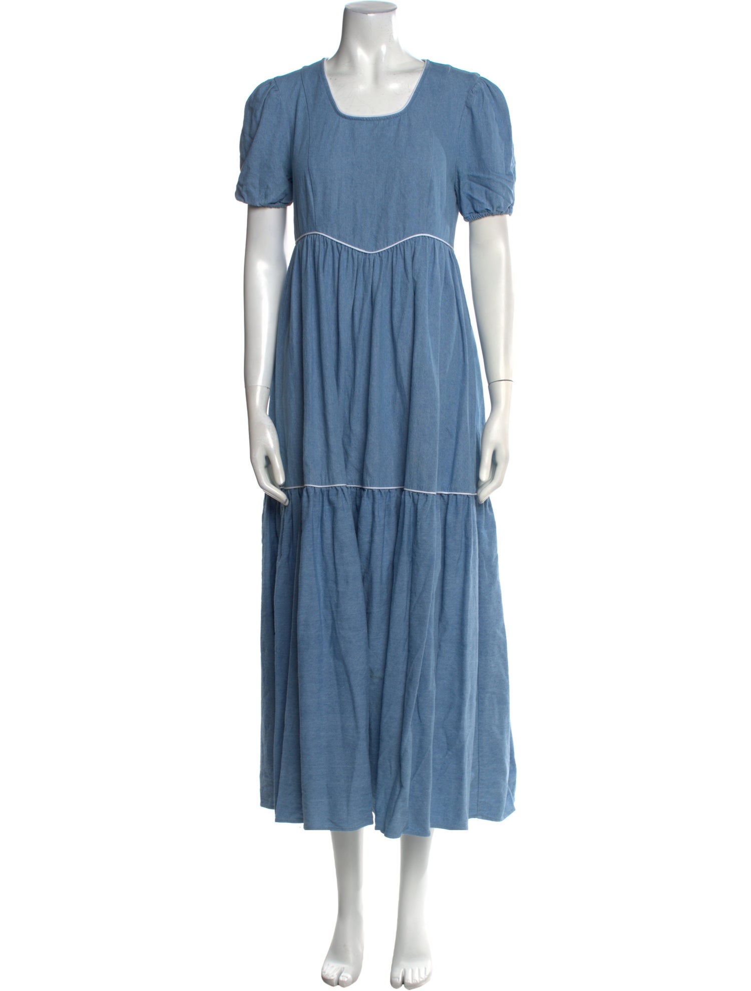 Batsheva Scoop Neck Long Dress