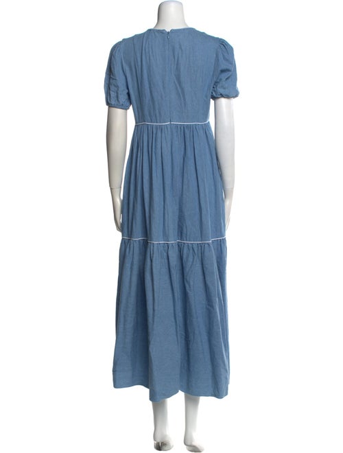 Batsheva Scoop Neck Long Dress