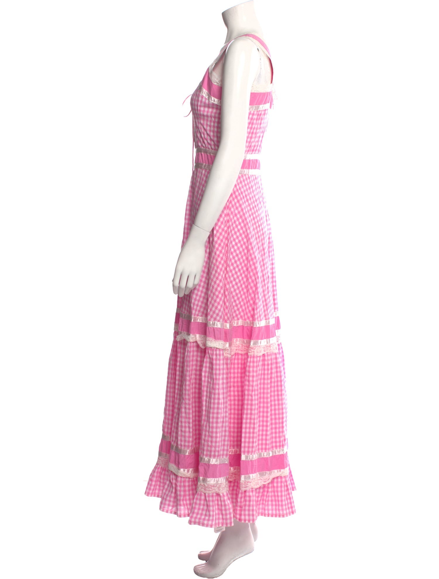 Batsheva Plaid Print Long Dress w/ Tags