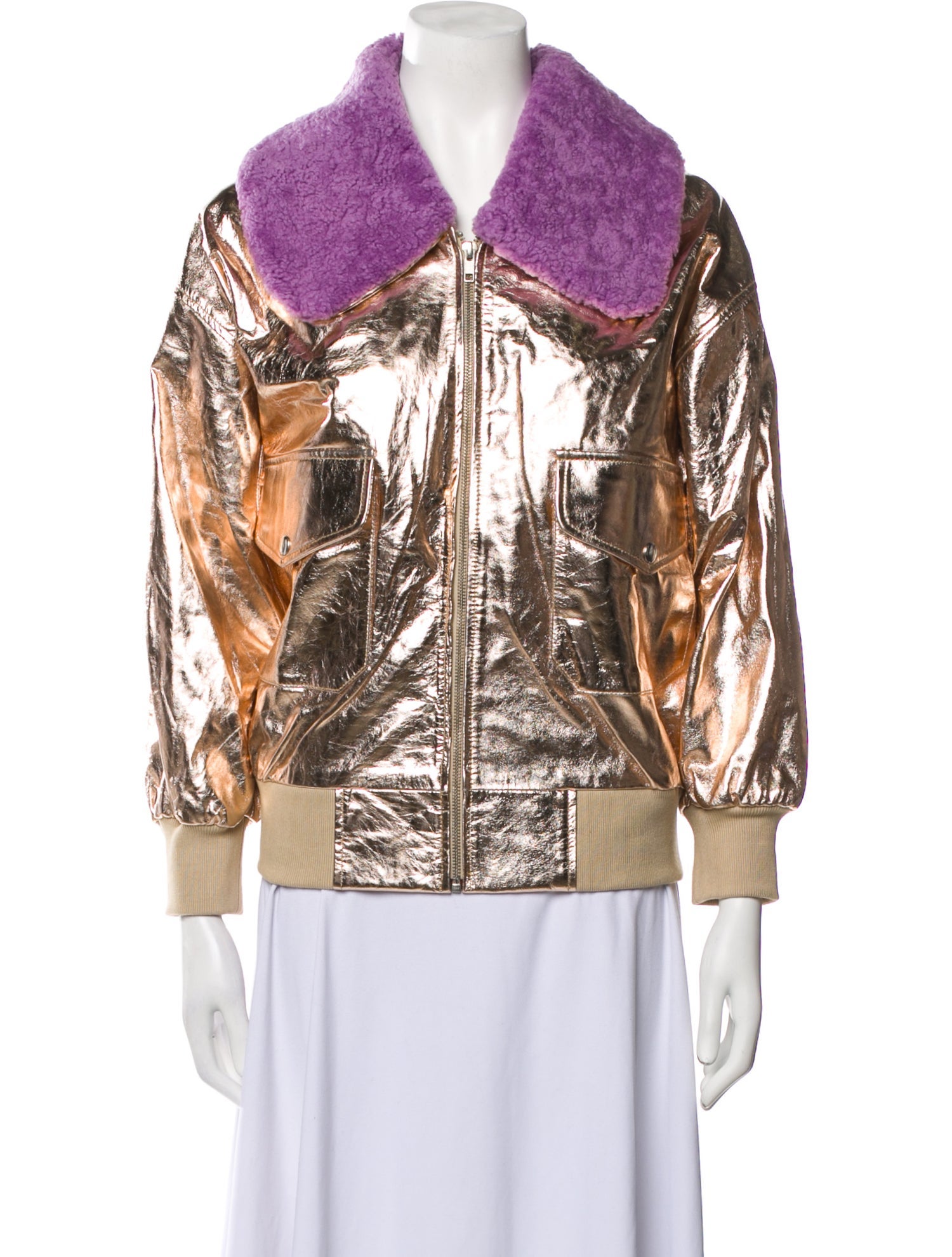 Batsheva Colorblock Pattern Jacket